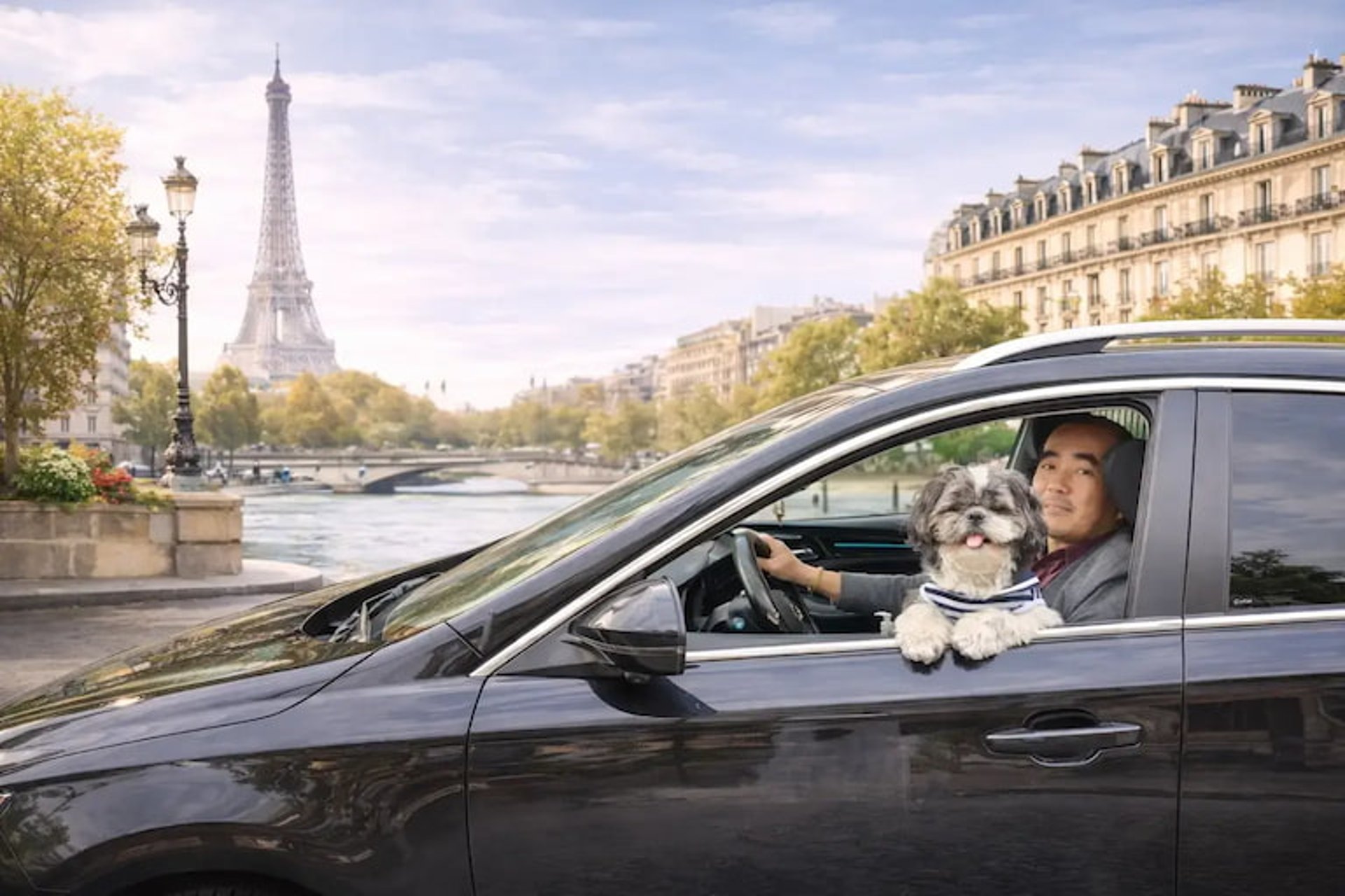 black and brown leather padded tub sofa