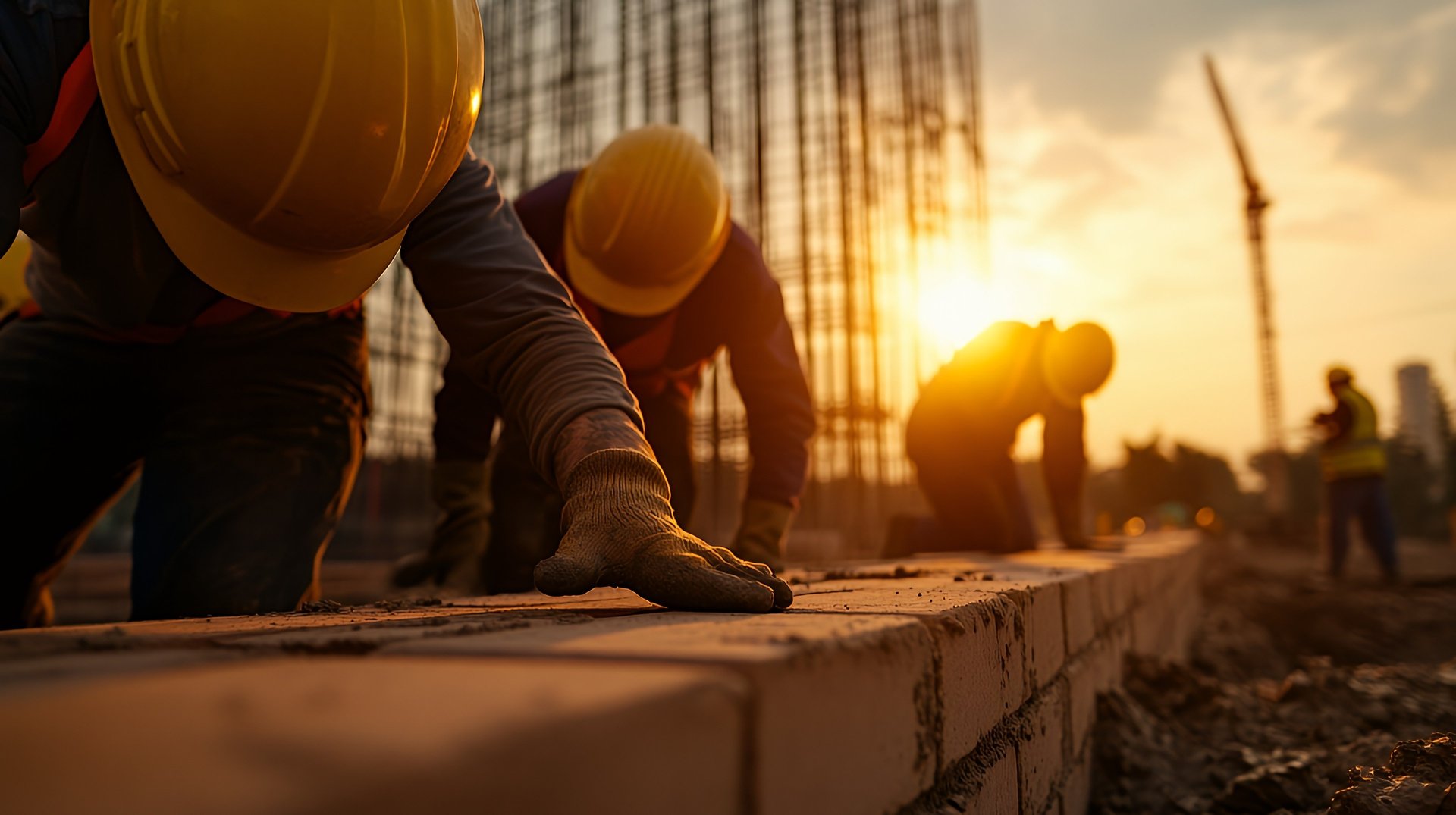 an abstract photo of a curved building with a blue sky in the background
