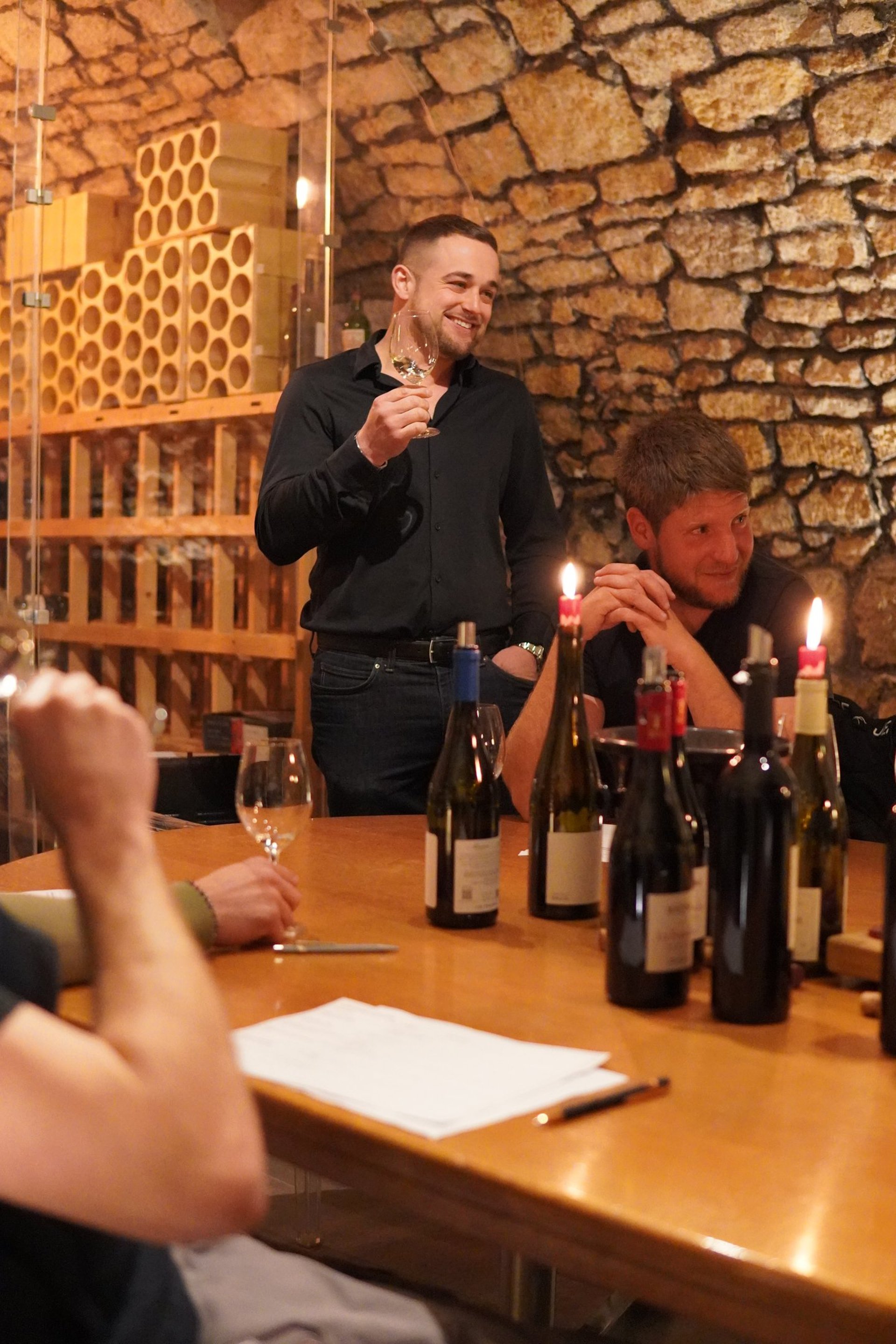 man in black long sleeve shirt