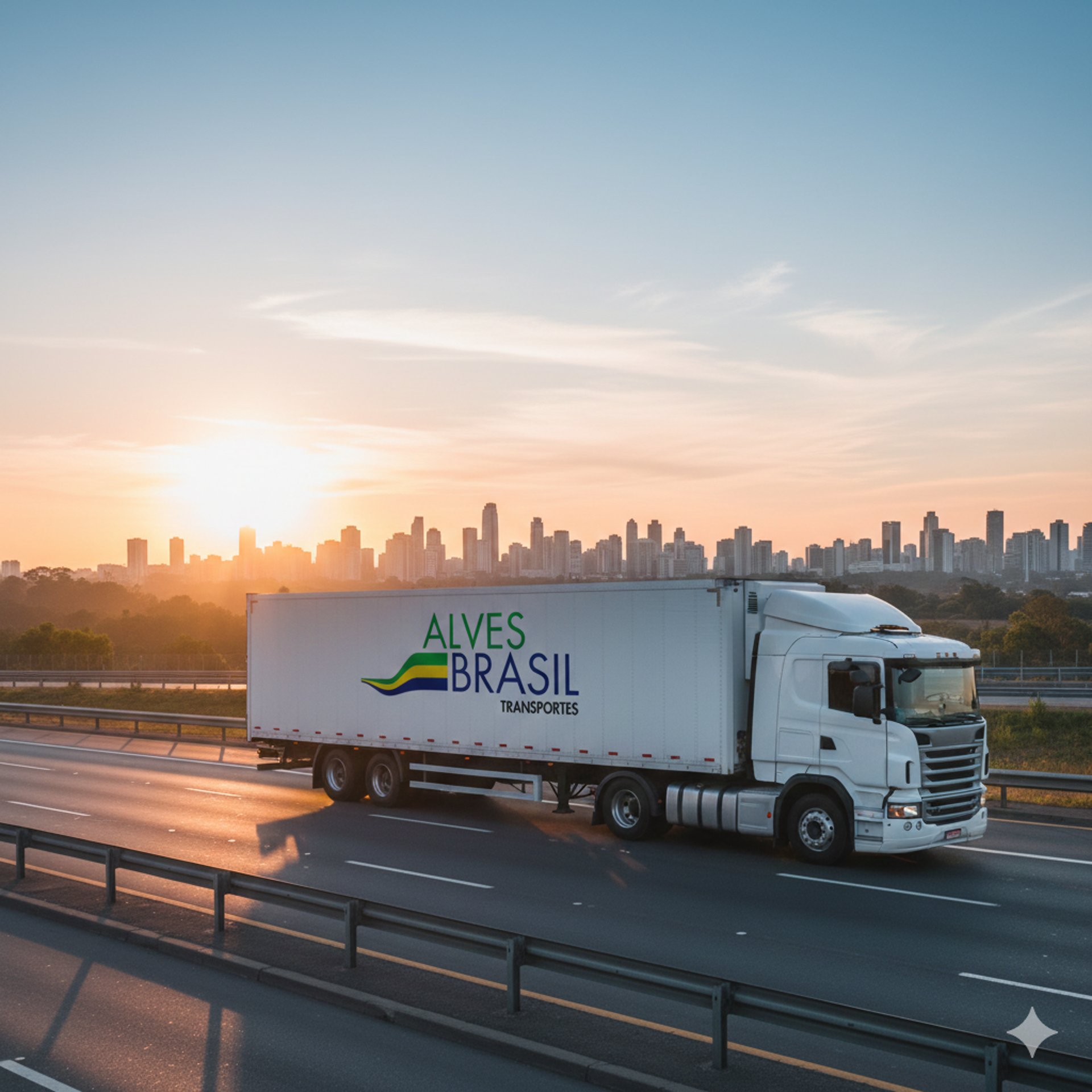 a white semi truck driving down a rural road