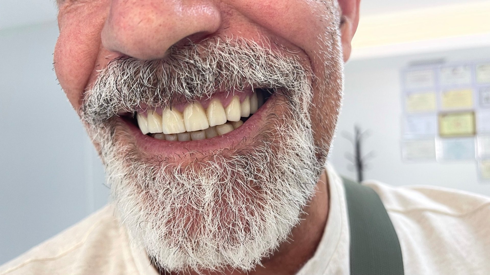 a close up of a person's mouth