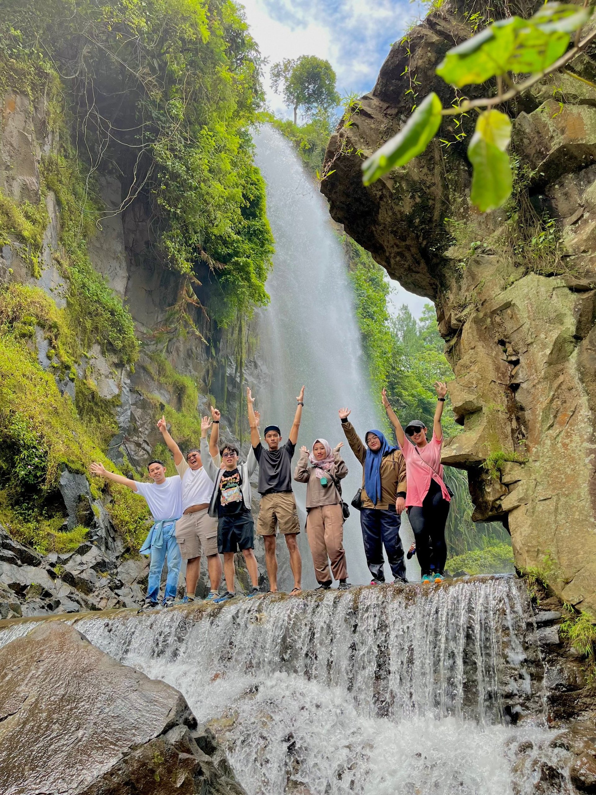 person walking on forest