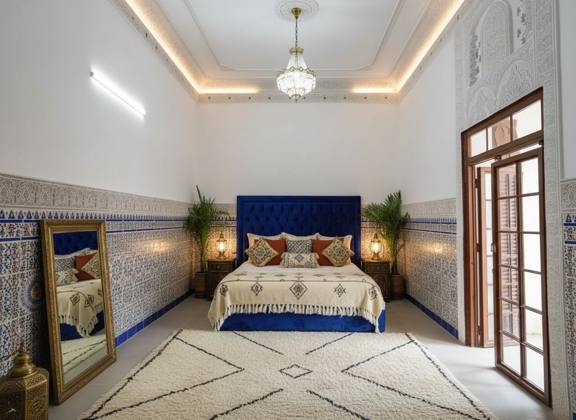 black and white bed linen