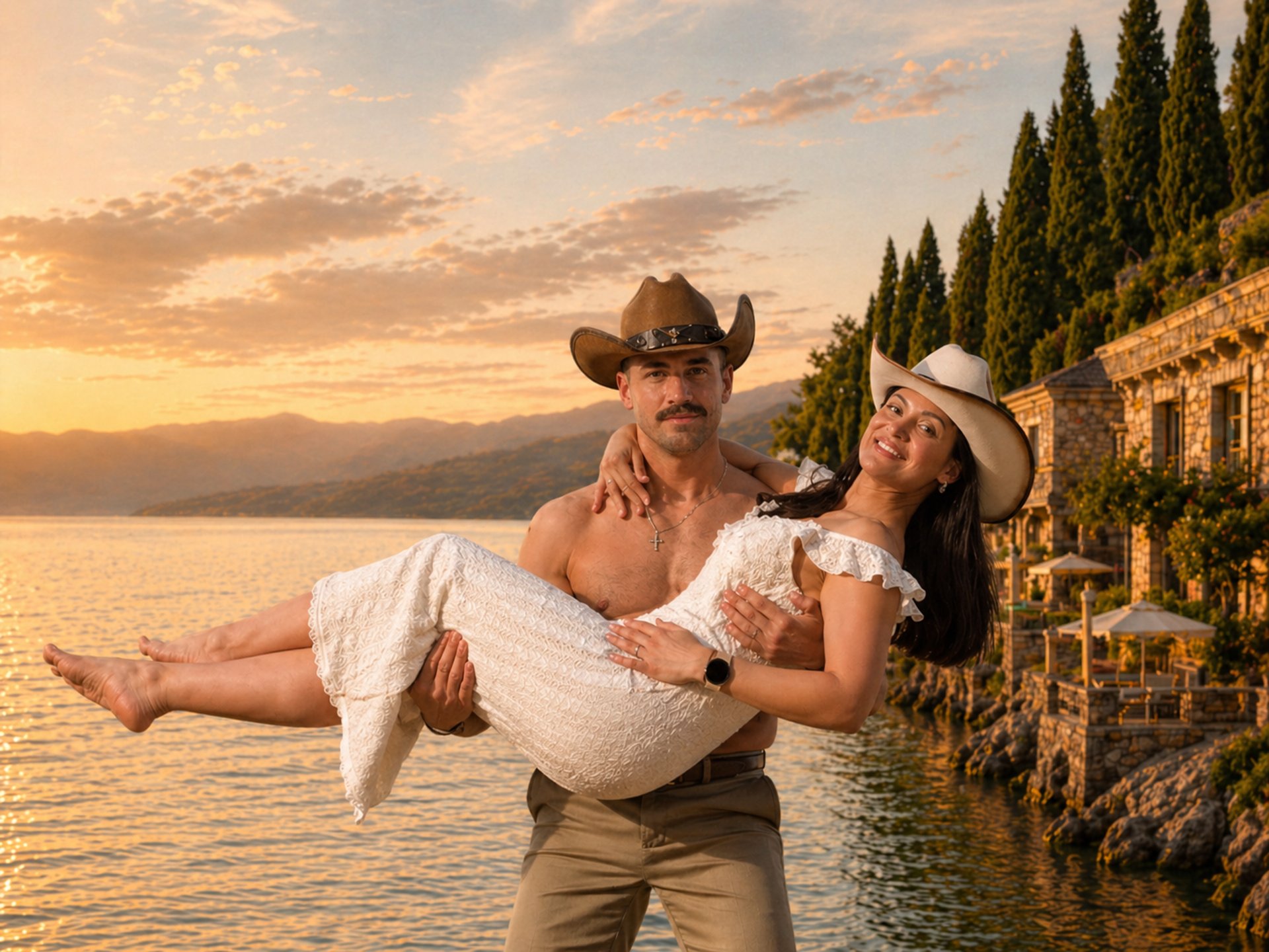 couple wearing silver-colored rings