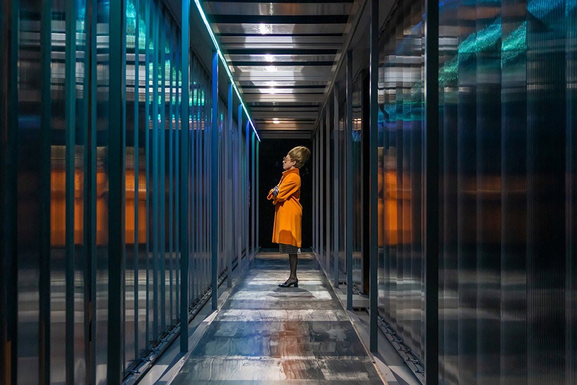 black blue and yellow textile