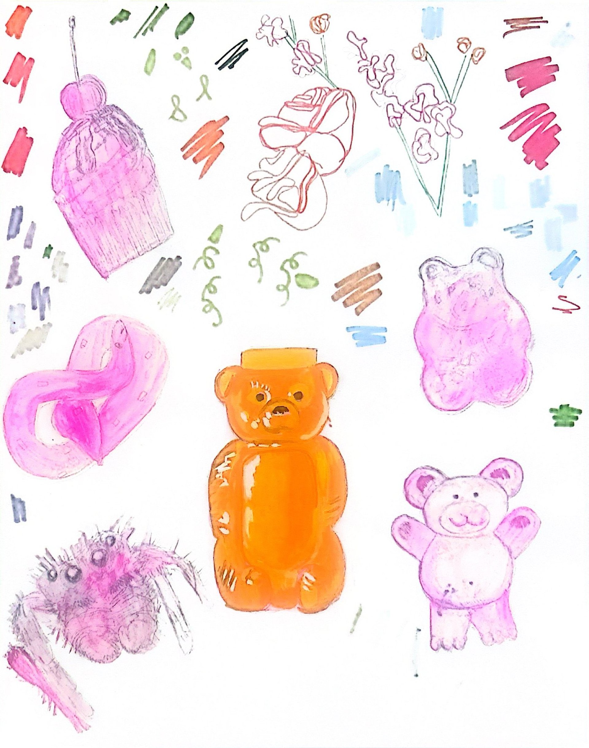 woman holding dried flower