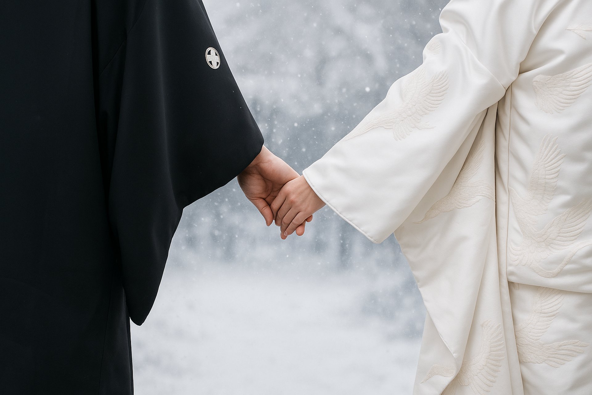 couple wearing silver-colored rings