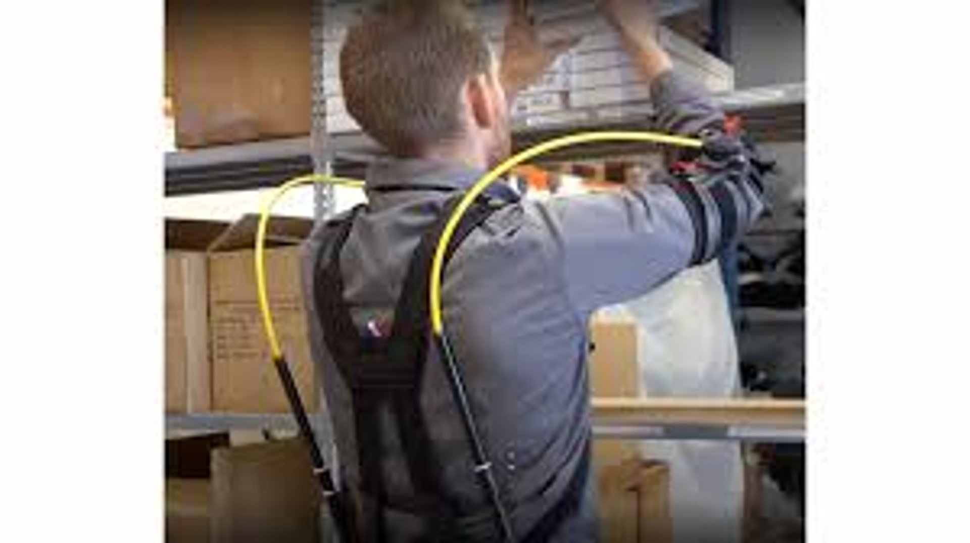 an abstract photo of a curved building with a blue sky in the background