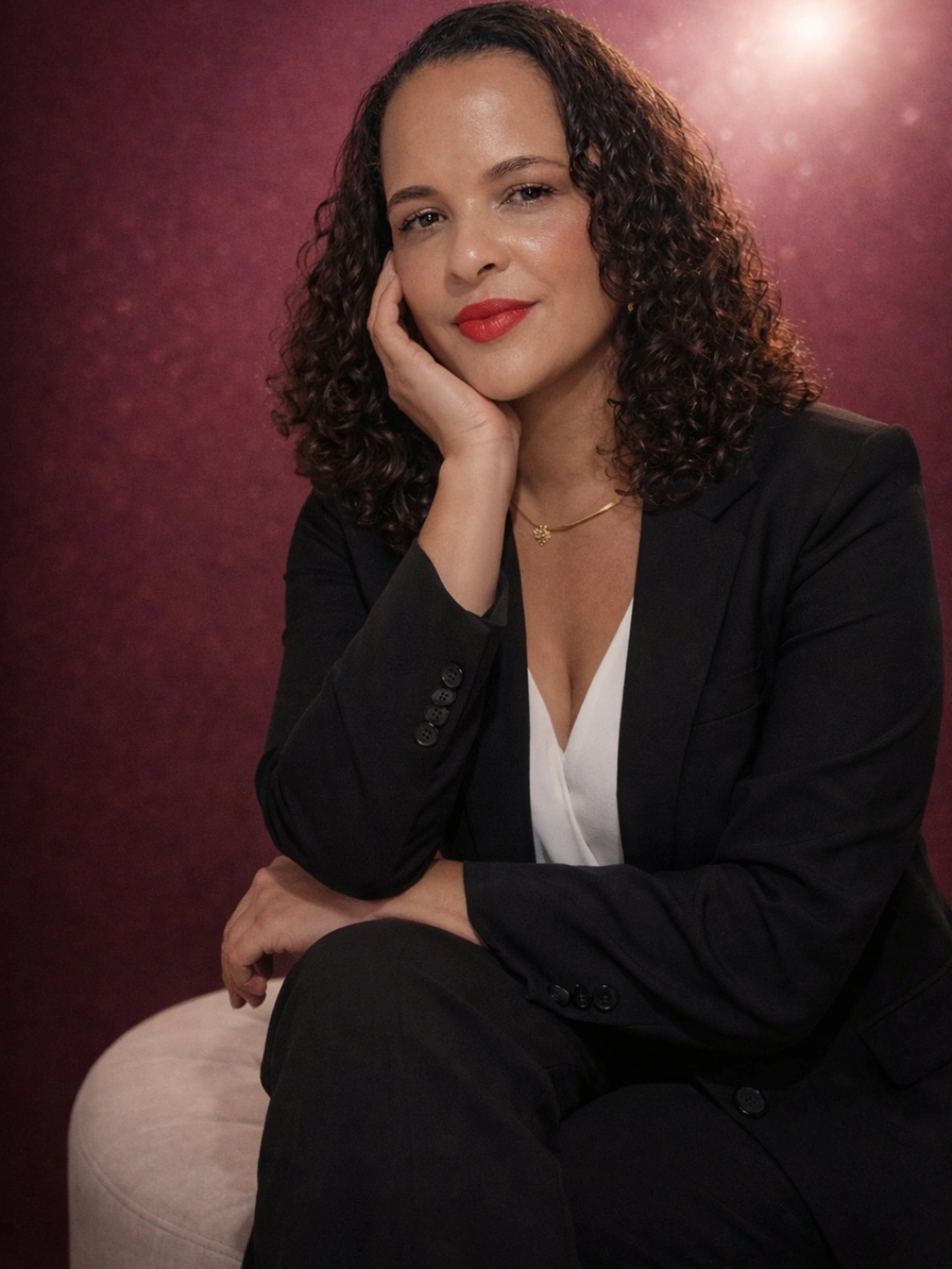 woman in white dress shirt and black skirt sitting on seat
