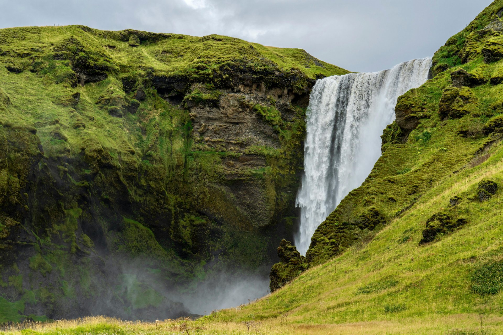 green mountain under white sky during daytime
