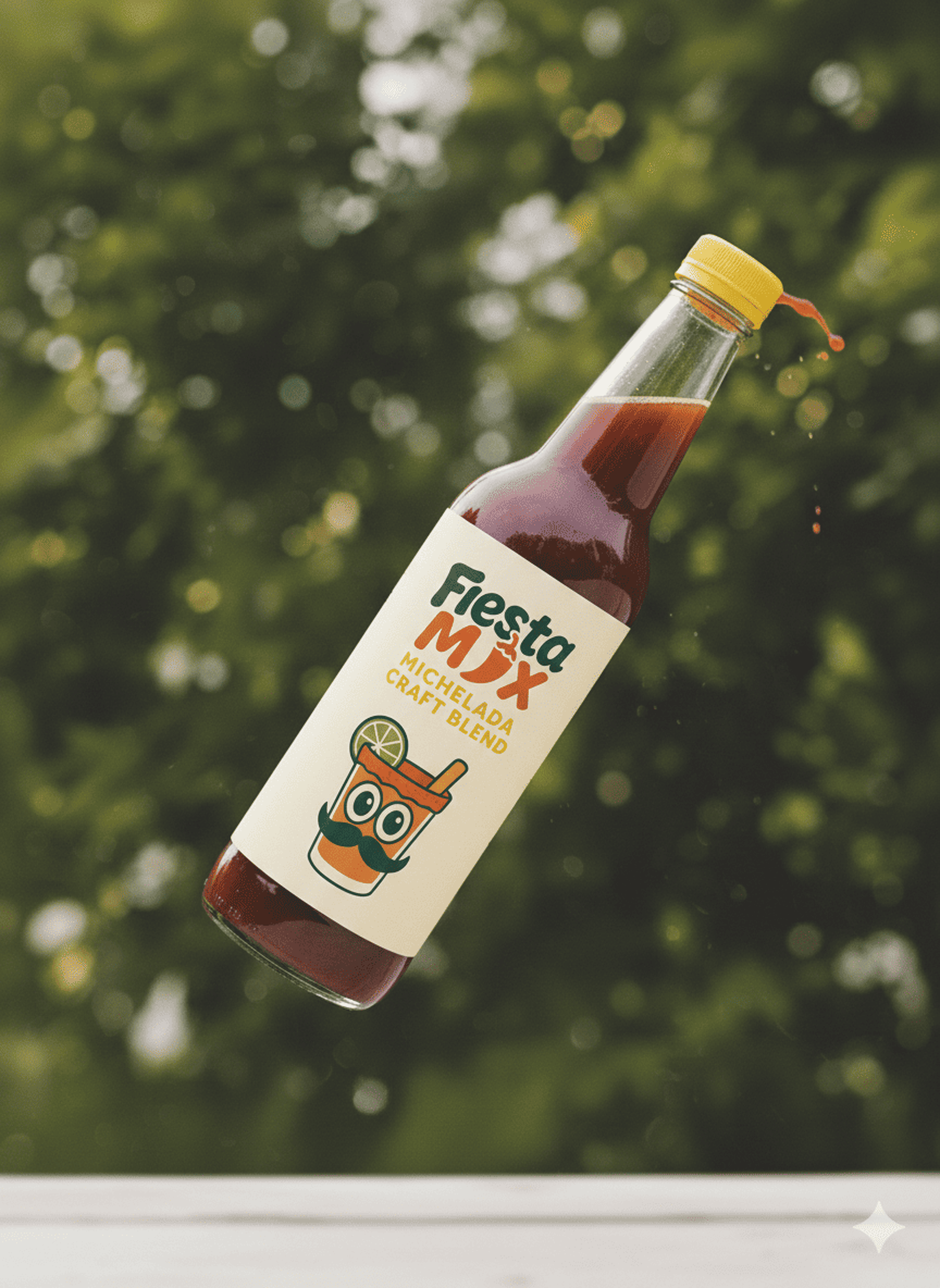 brown glass bottle on green tree during daytime