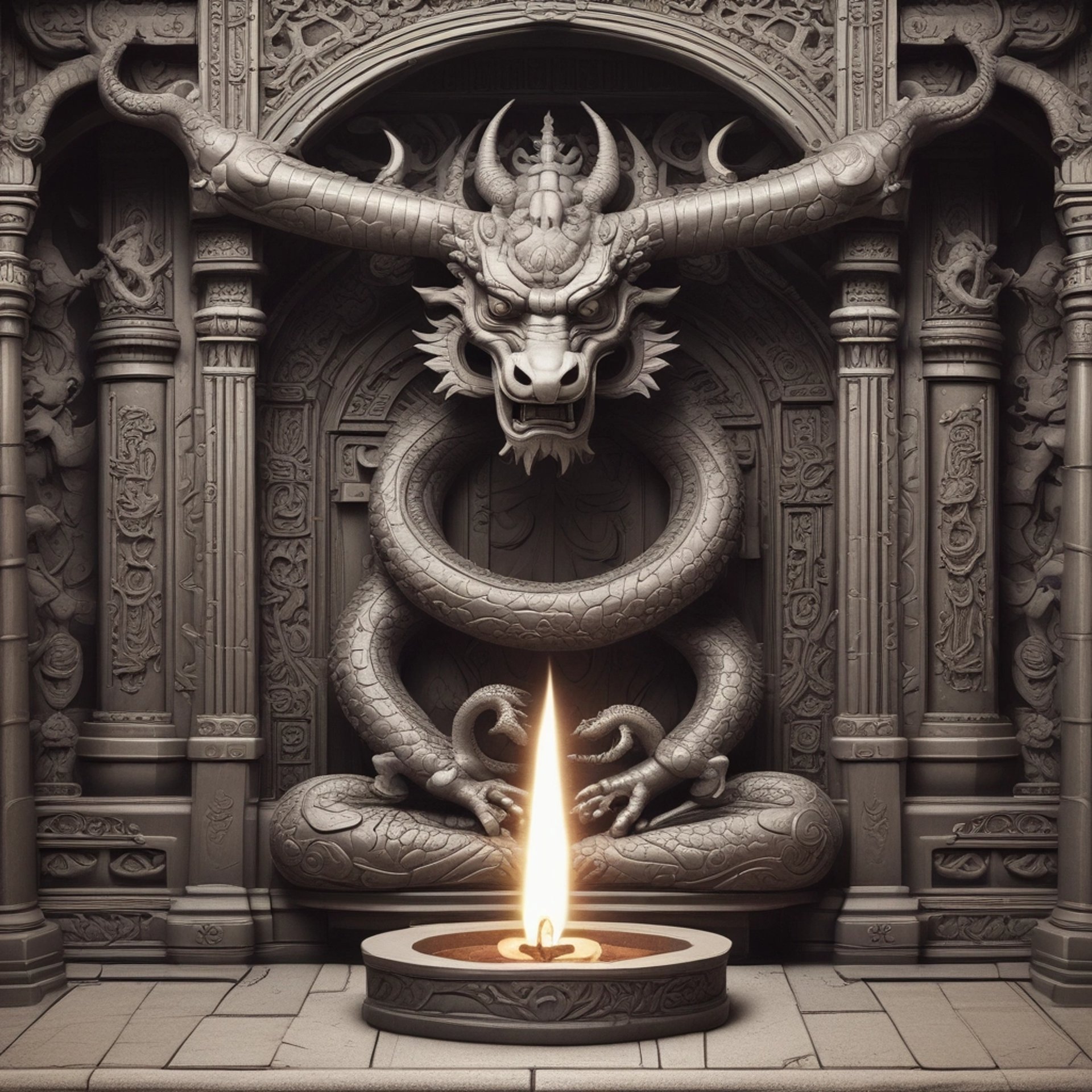 an abstract photo of a curved building with a blue sky in the background