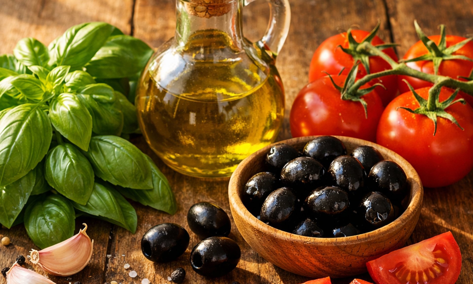 ingredientes frescos para la preparacion de pizza