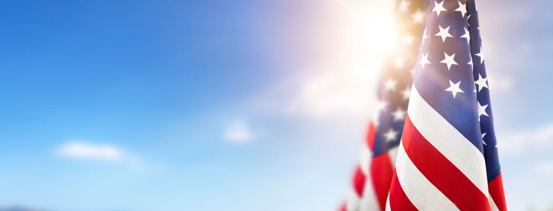 closeup photo of U.S.A. flag