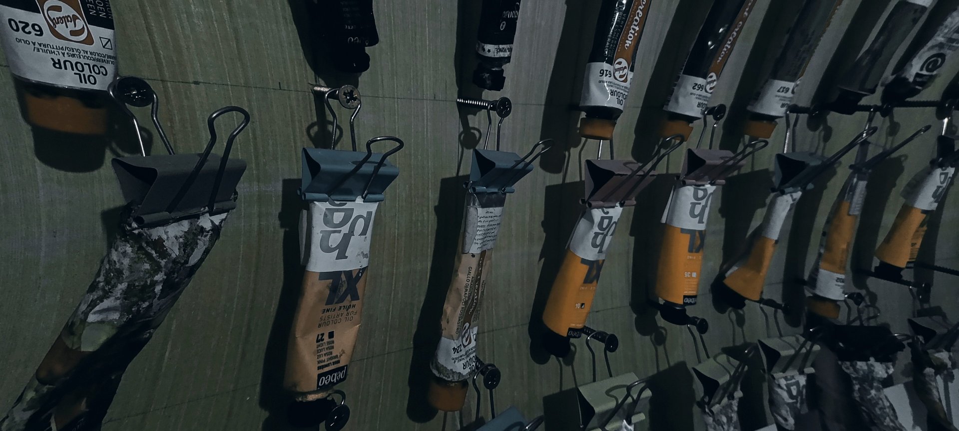 assorted-color paints