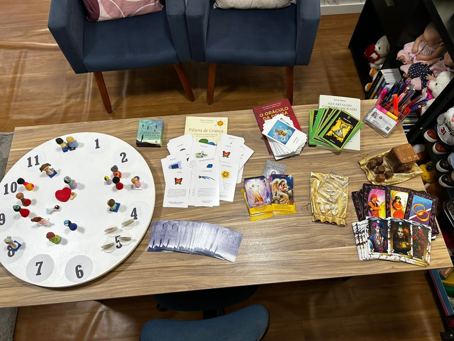 gray ceramic buddha figurine on brown wooden table