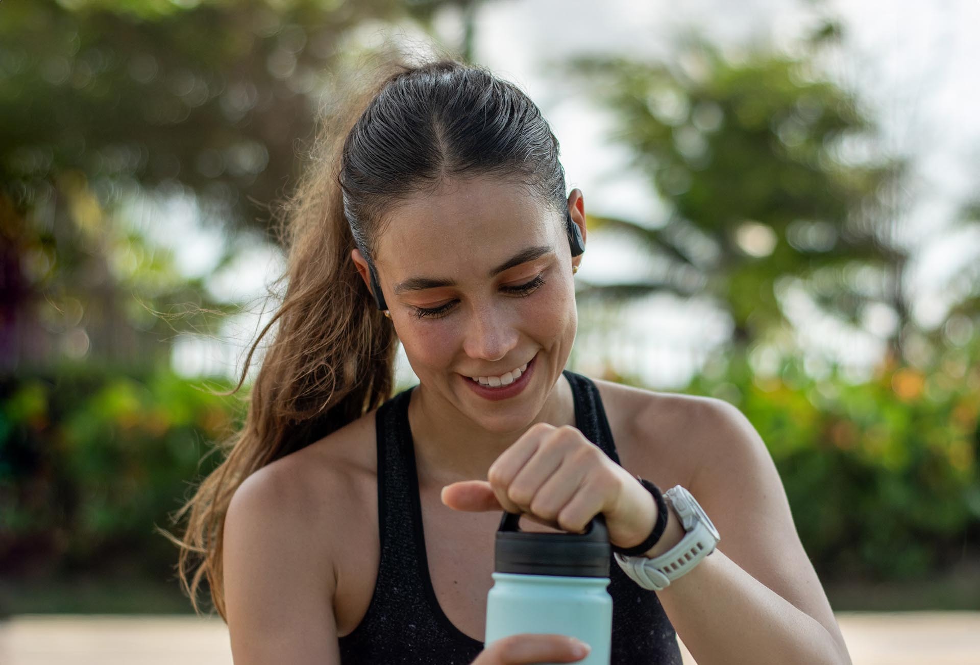 empty hallway between concrete buildings during daytime