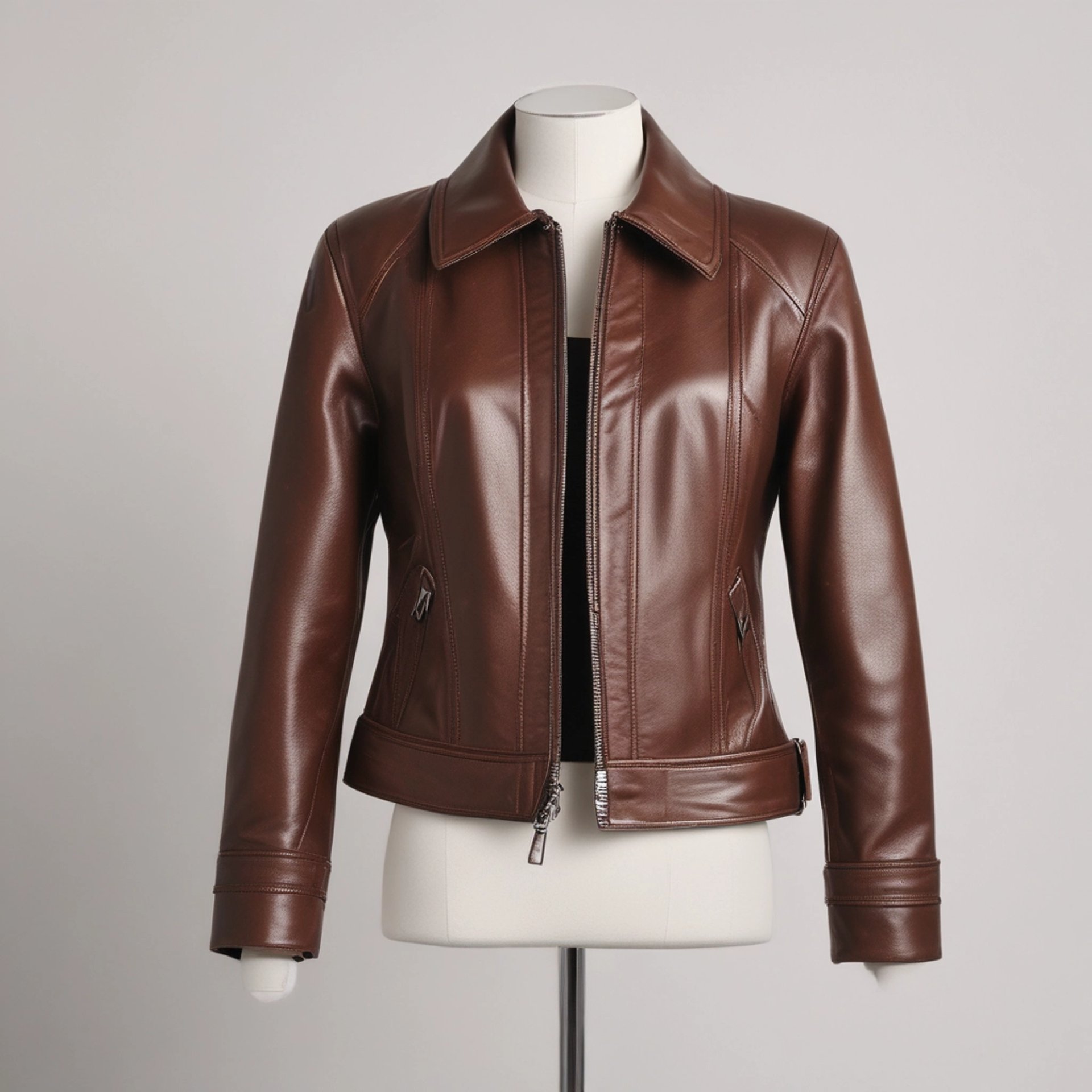 woman in blue and white shirt