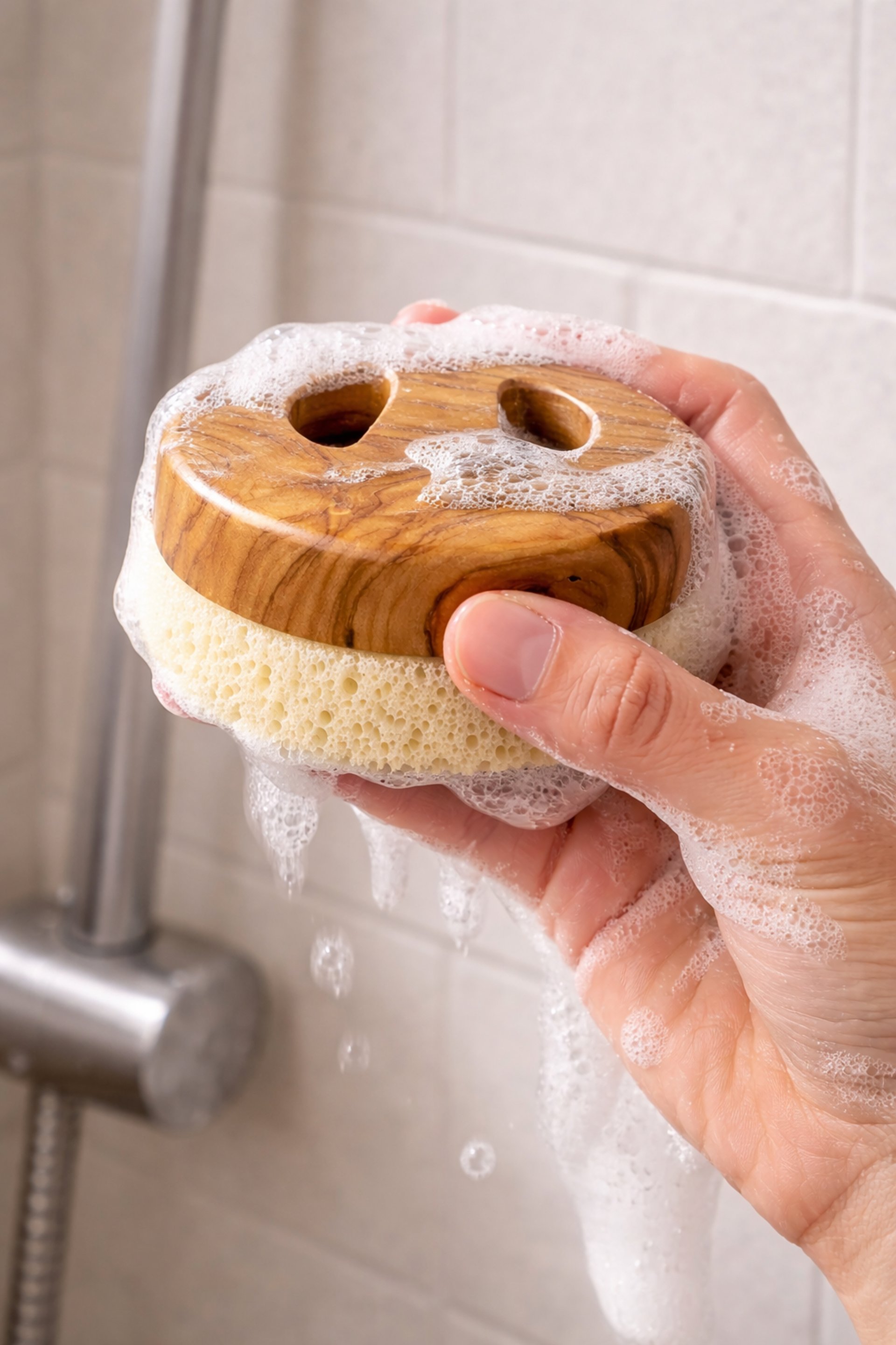 woman holding dried flower