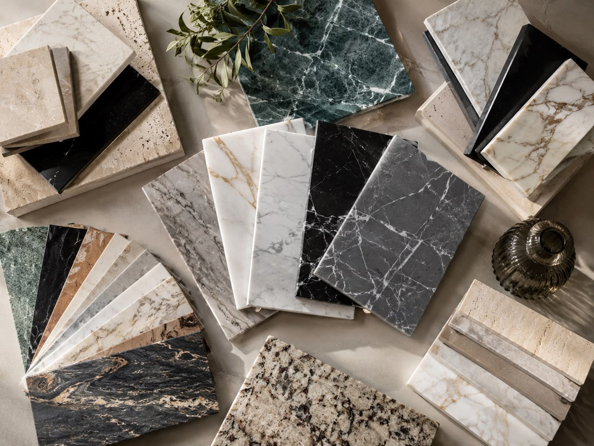 a close up of a black marble surface