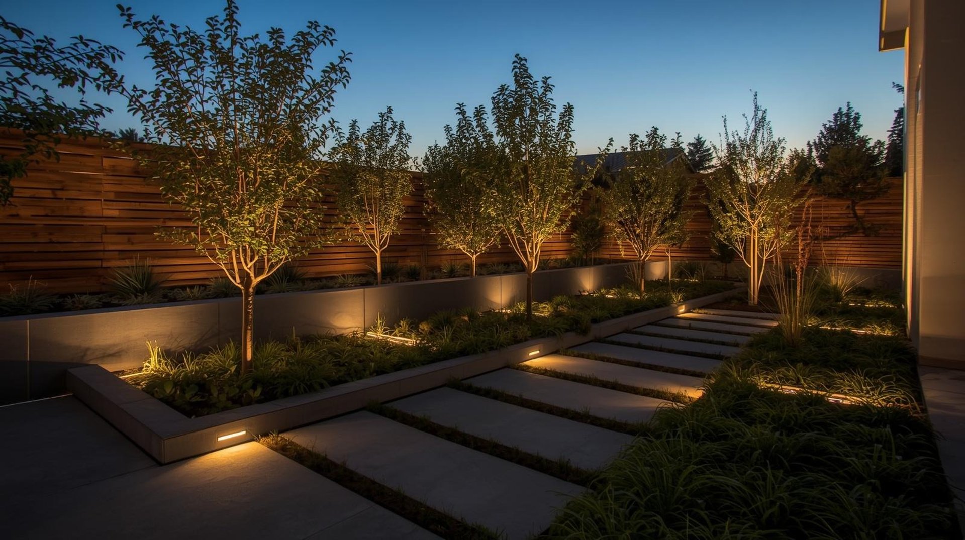 an abstract photo of a curved building with a blue sky in the background