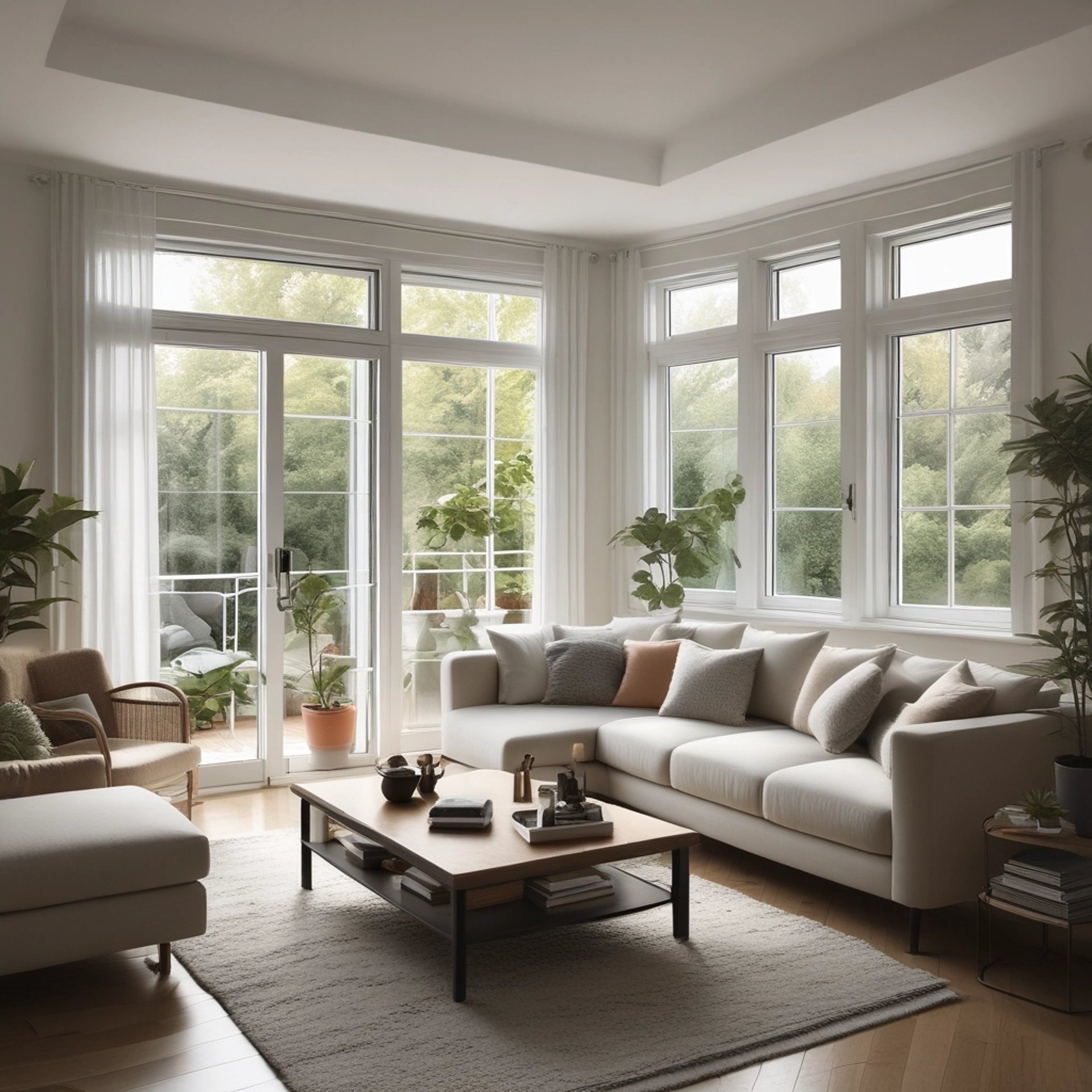 an abstract photo of a curved building with a blue sky in the background