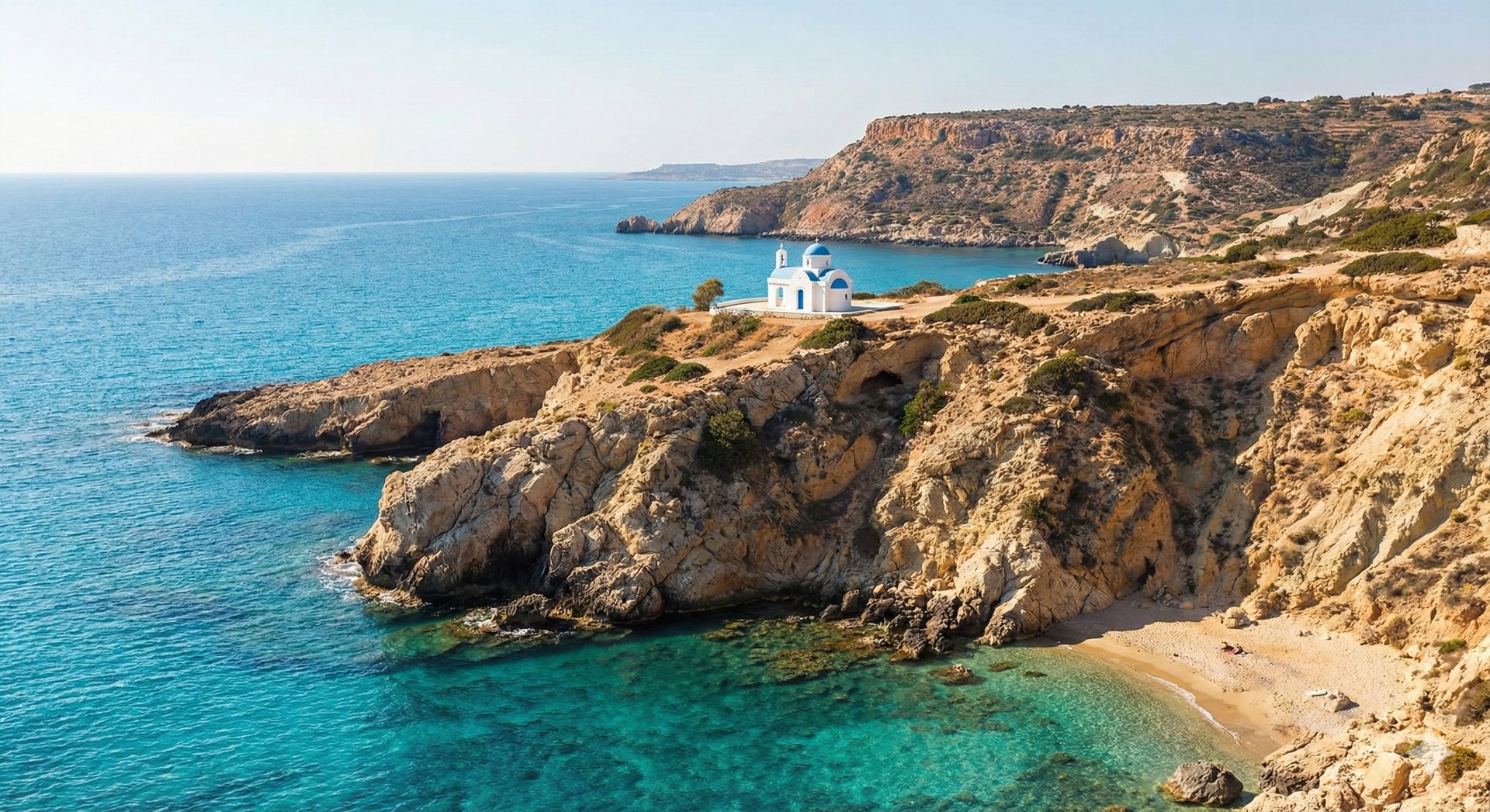 an abstract photo of a curved building with a blue sky in the background