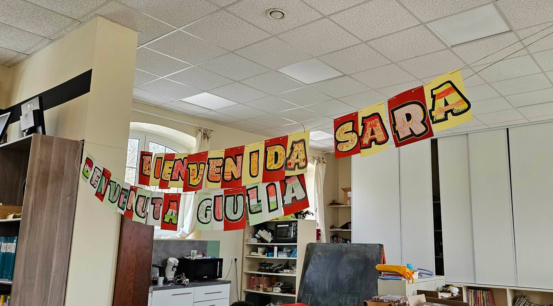 black blue and yellow textile