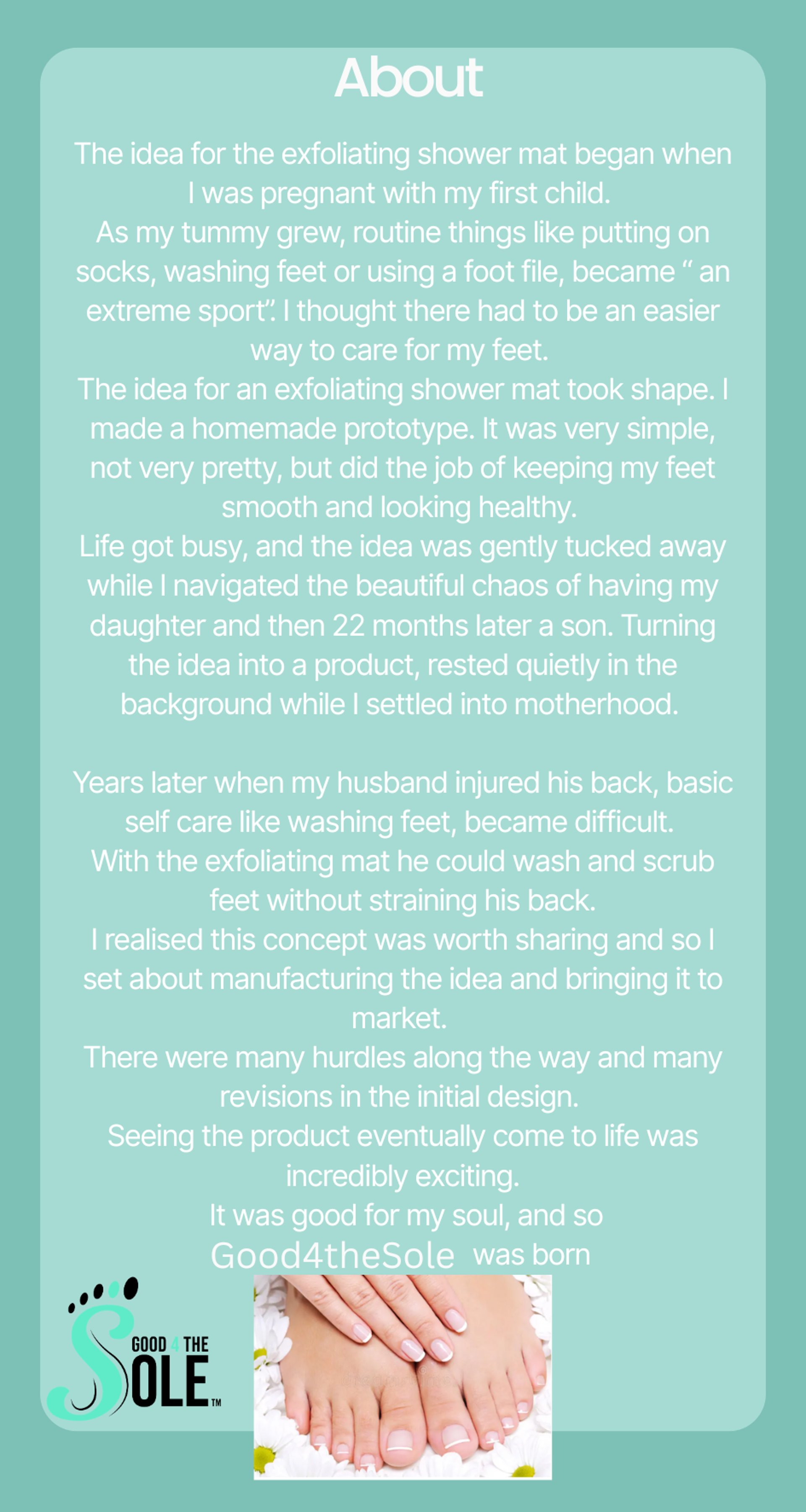 smooth, beautiful, exfoliated feet, no calluses or dry ski