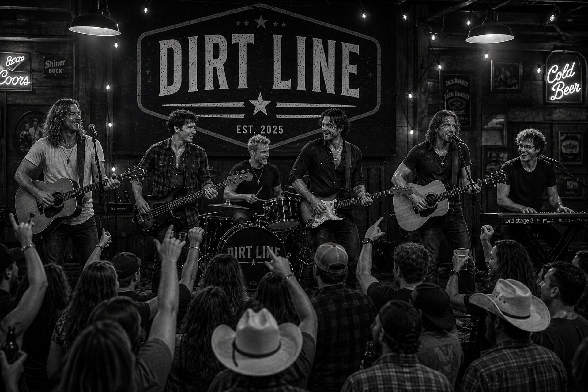DIRT LINE - greyscale 