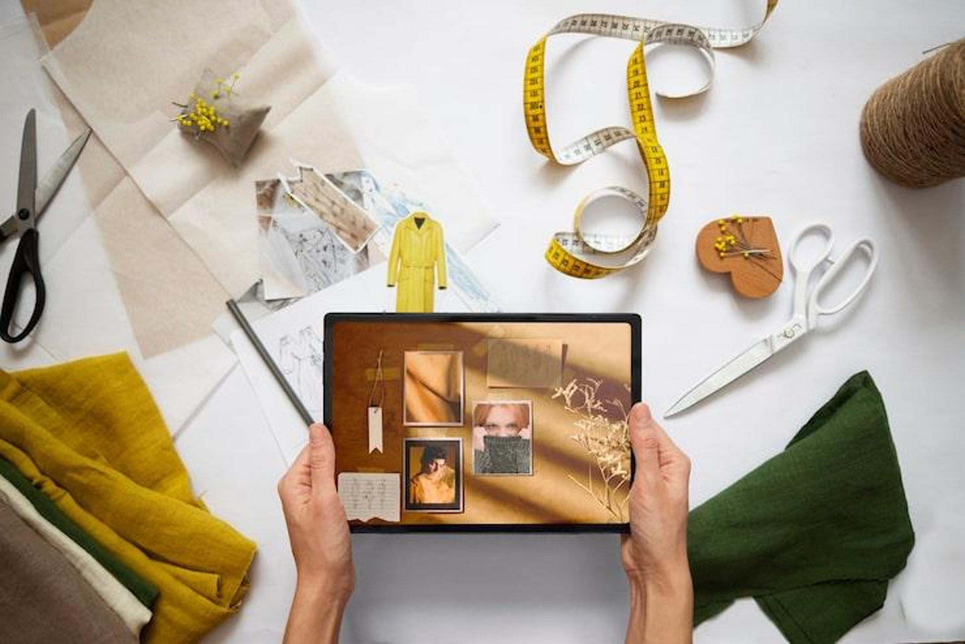 woman holding dried flower