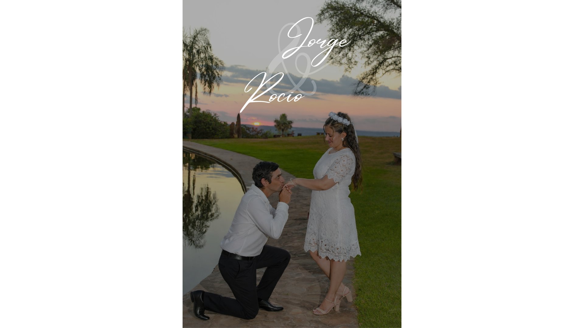 woman in white wedding dress stands in front of man in tuxedo
