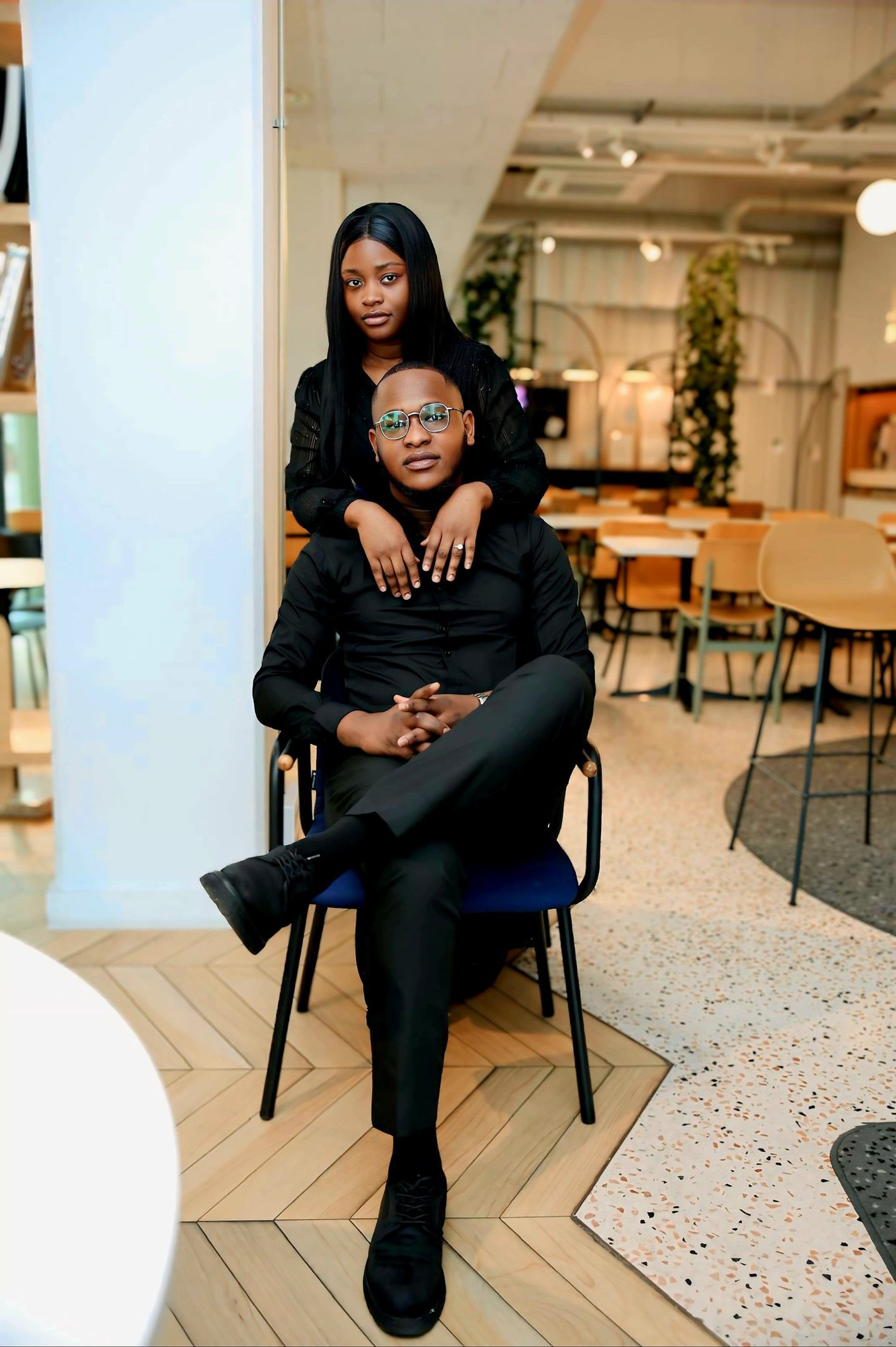 couple wearing silver-colored rings