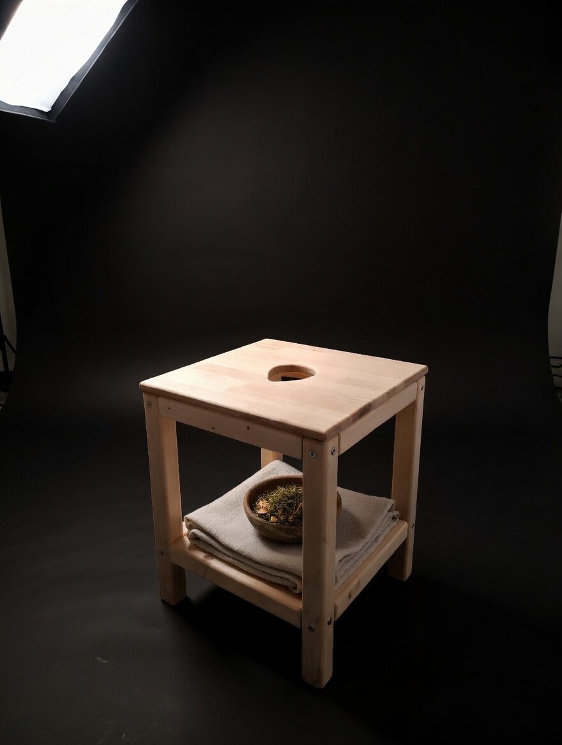 an abstract photo of a curved building with a blue sky in the background