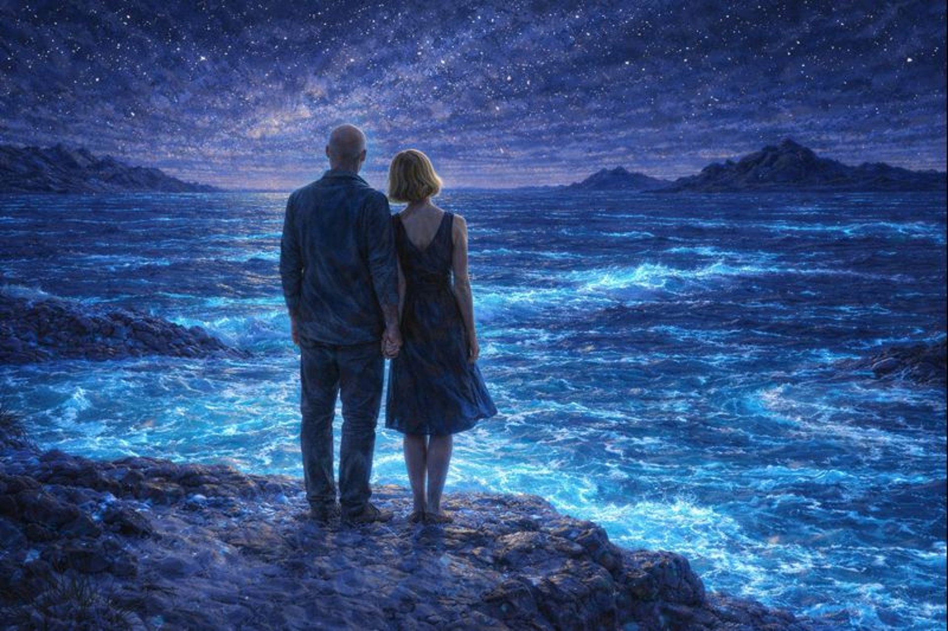 mountain range under blue sky