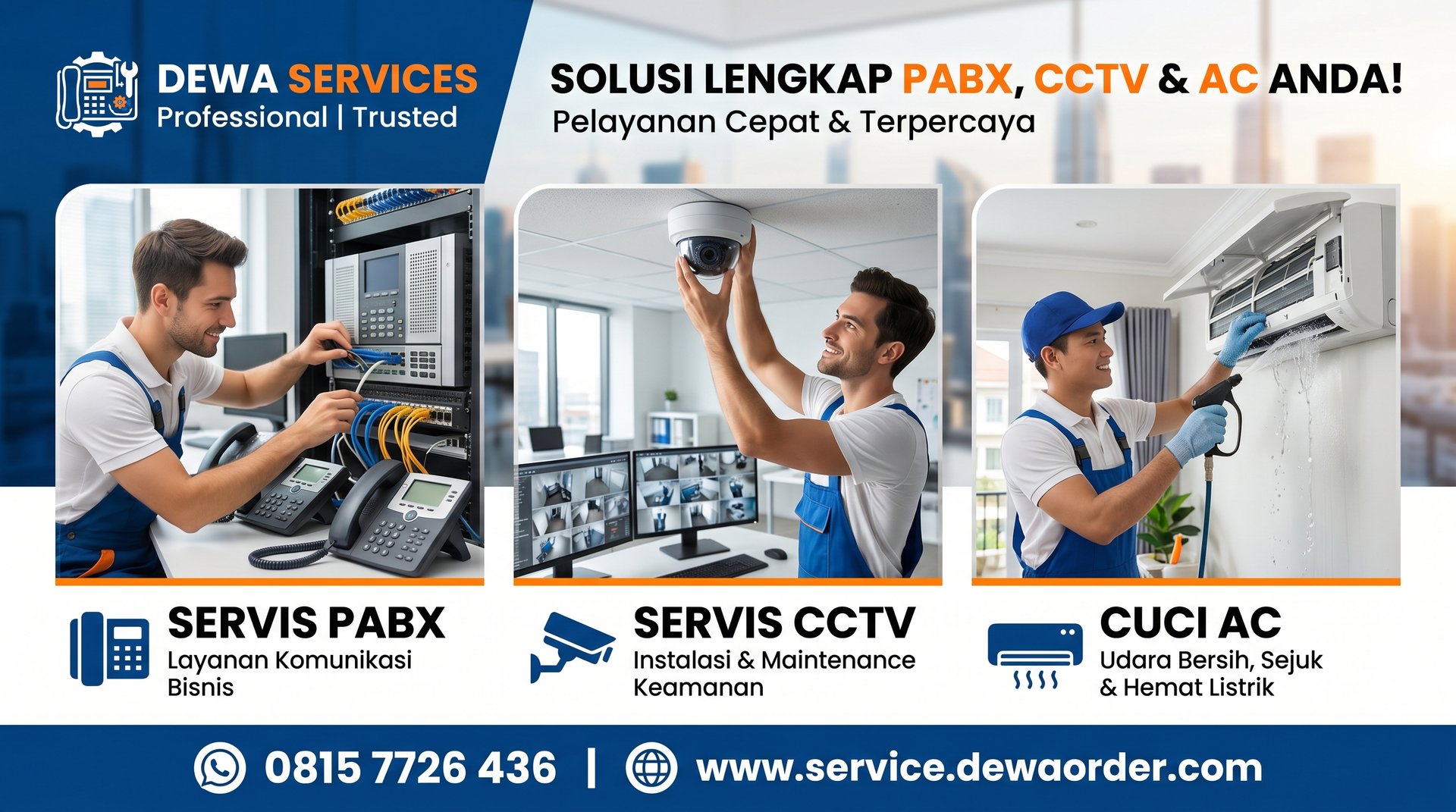 cuci ac,bongkar pasang ac,servis ac,servis pabx,service pabx,perbaikan pabx