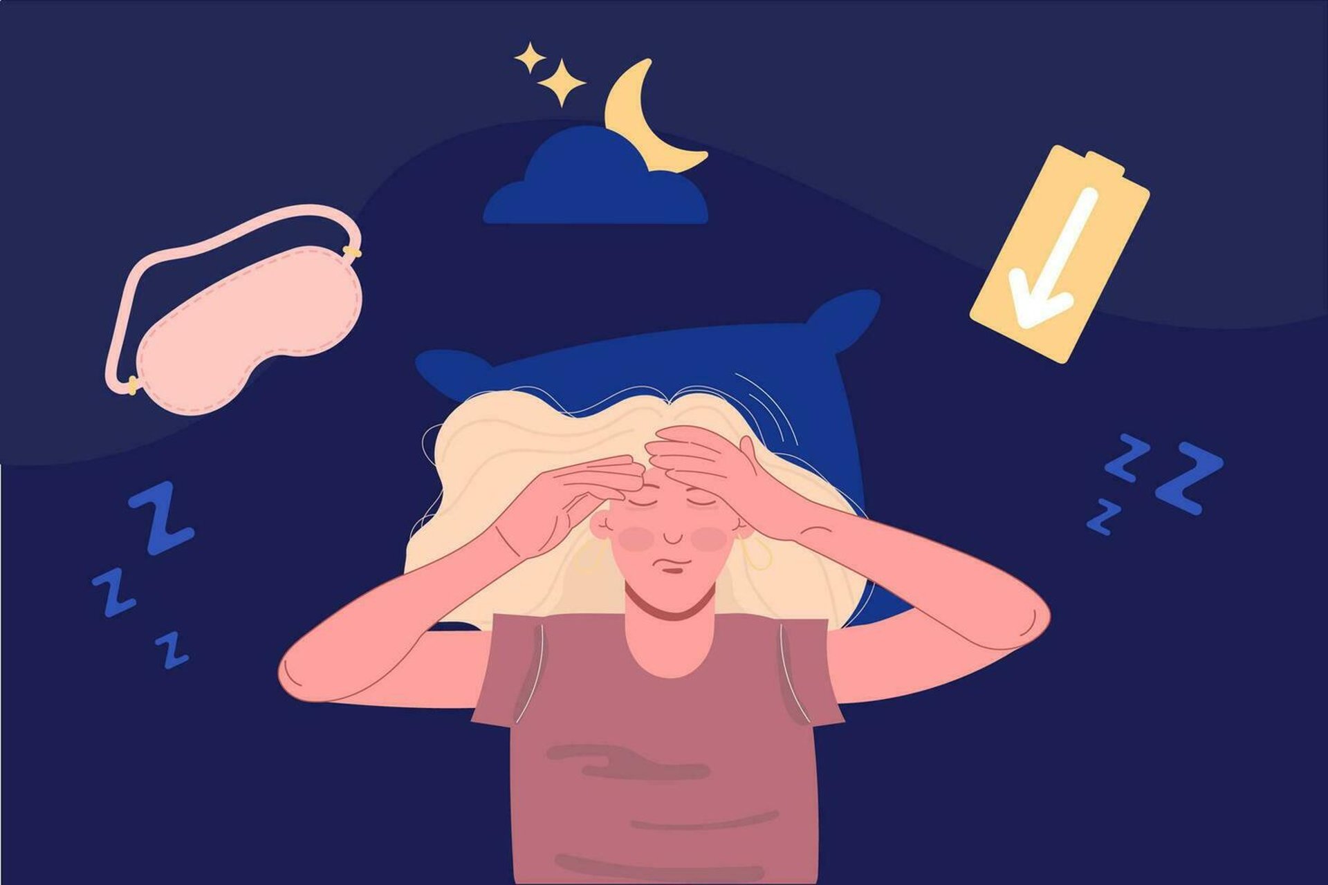 Sleep Insomnia Illustration-3