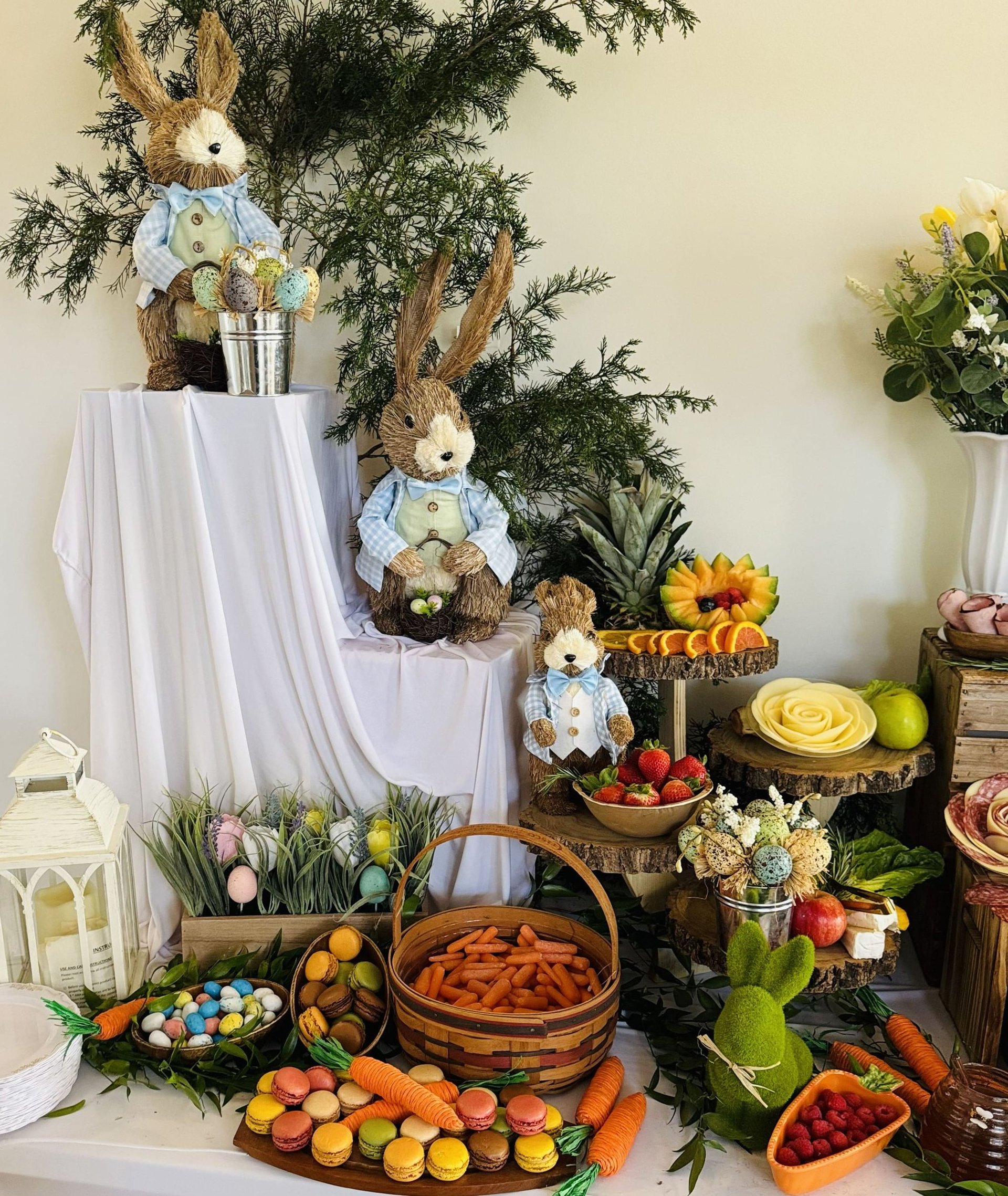 mesa de pastoreo de pasca con postres