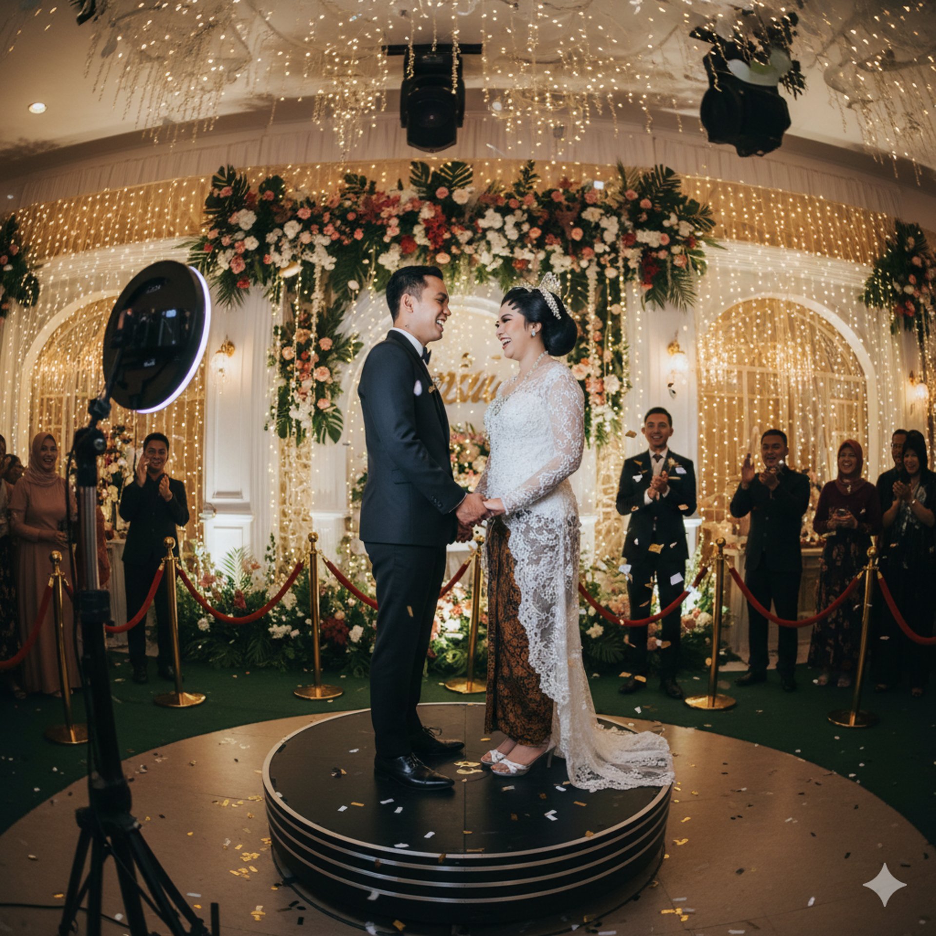 an abstract photo of a curved building with a blue sky in the background