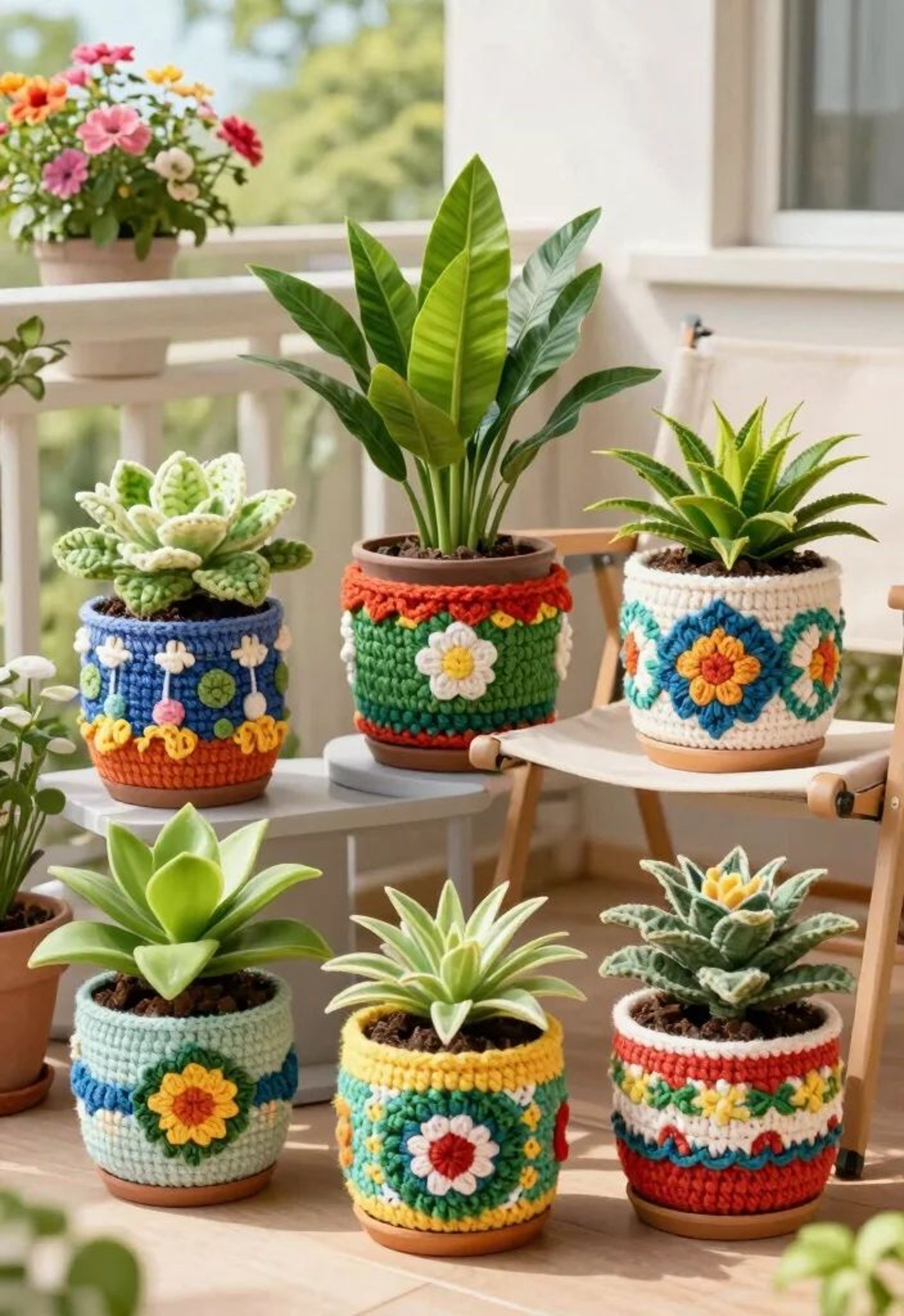 fundas para materas, hechas a mano, a crochet