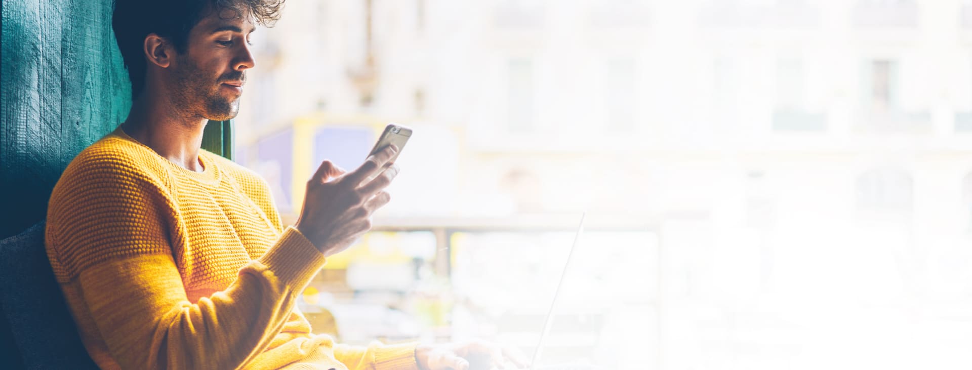 an abstract photo of a curved building with a blue sky in the background