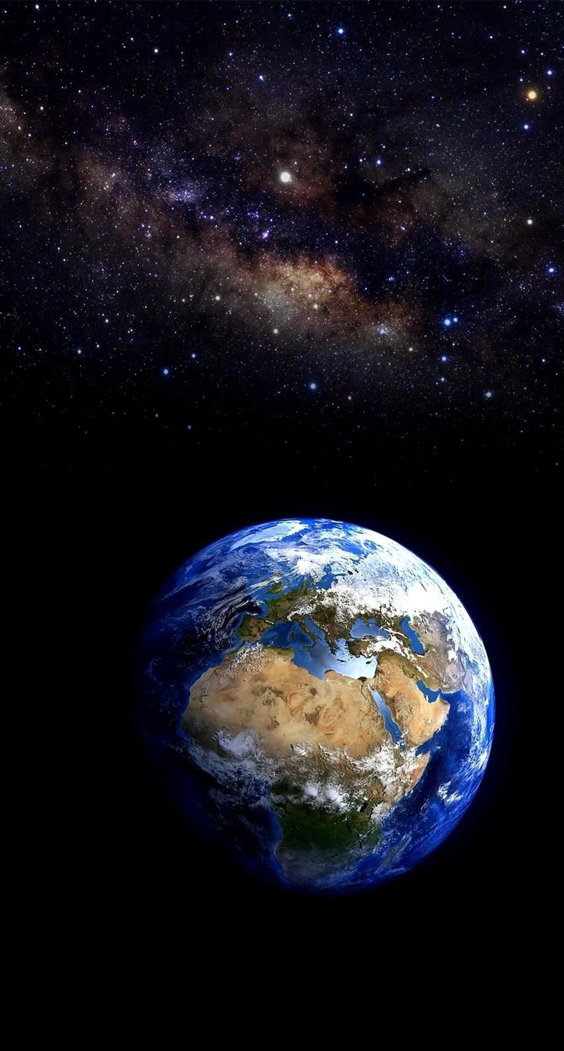 An artist's rendering of a planet in space