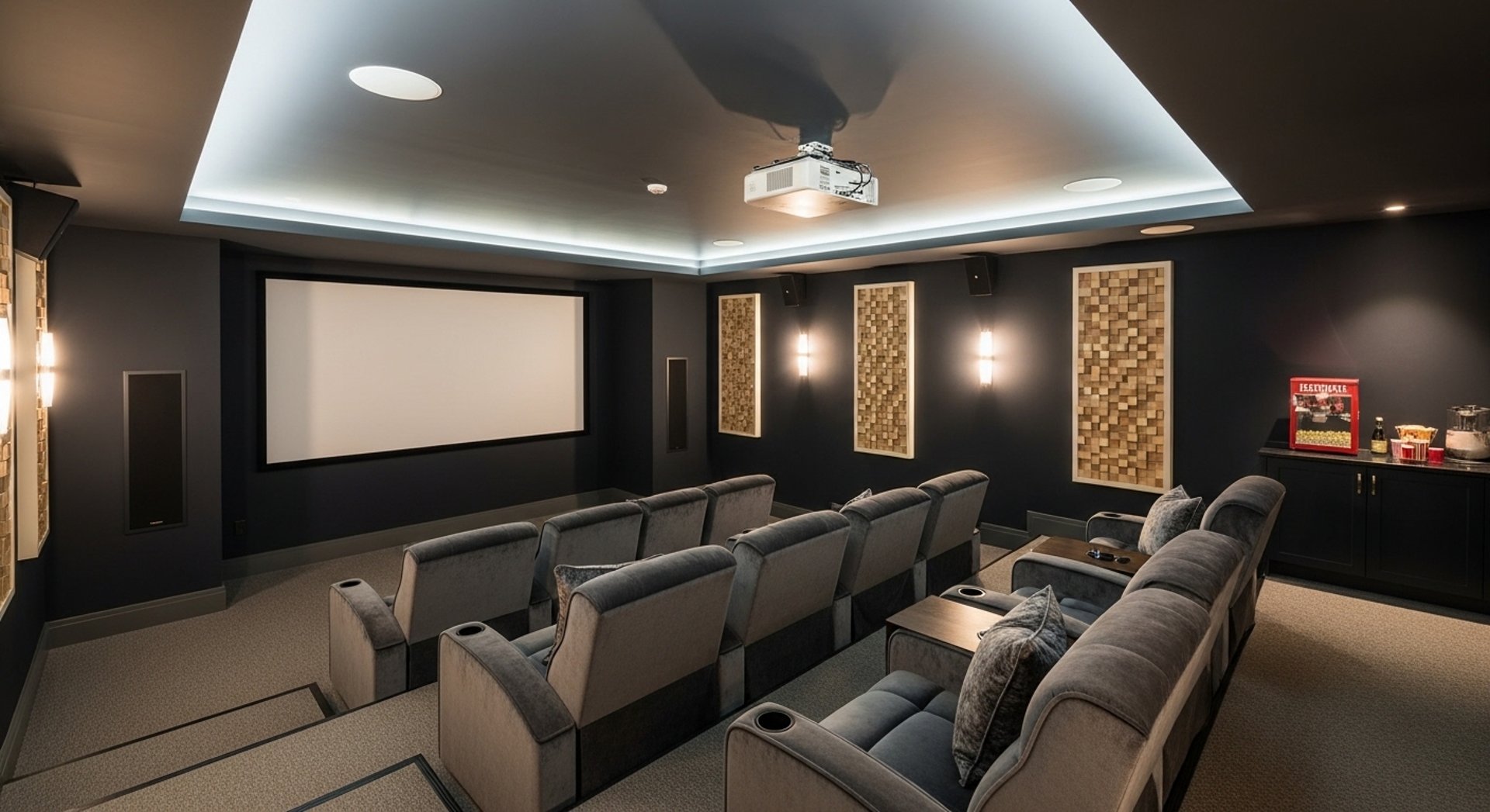 an abstract photo of a curved building with a blue sky in the background