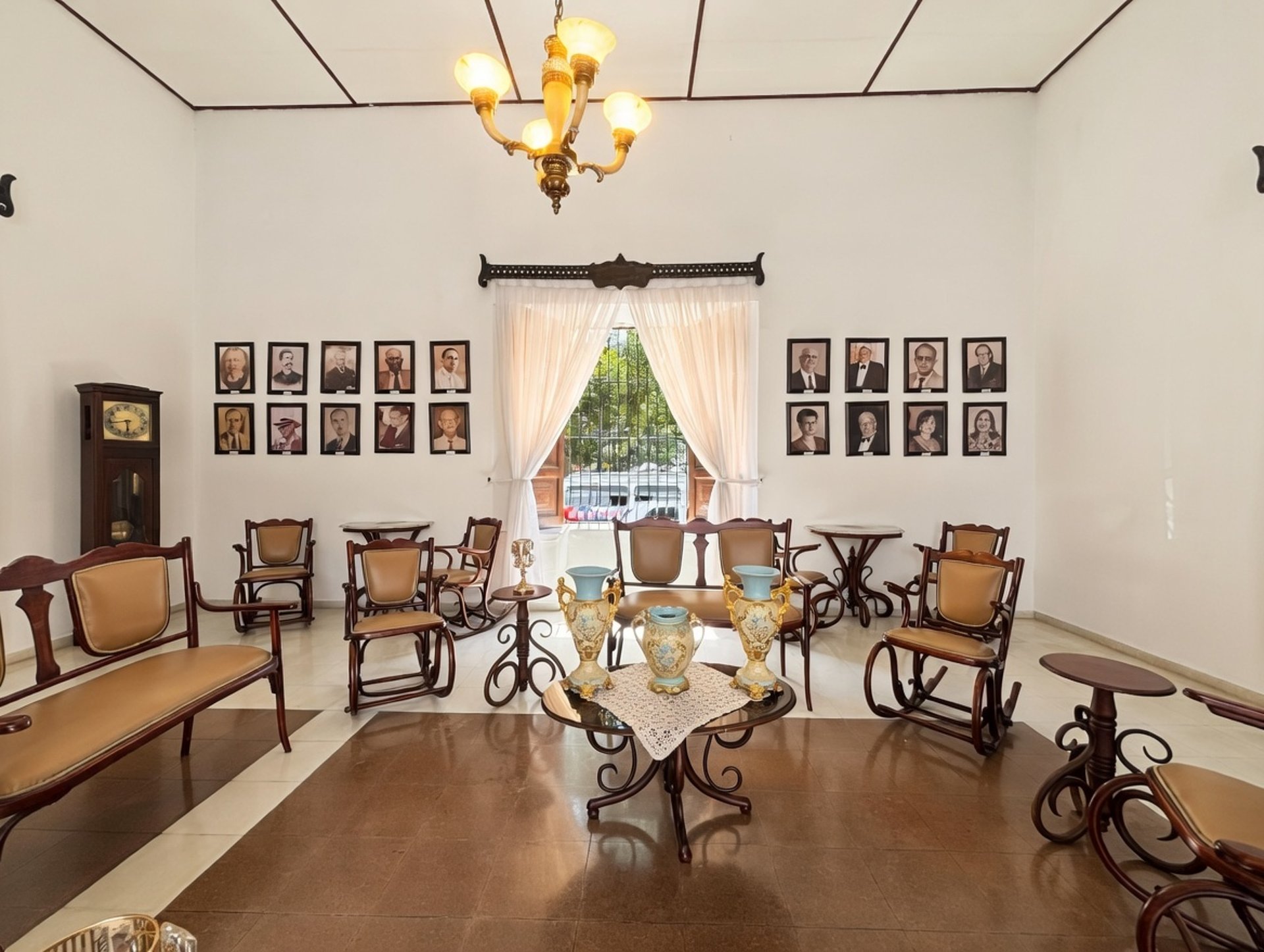 an abstract photo of a curved building with a blue sky in the background