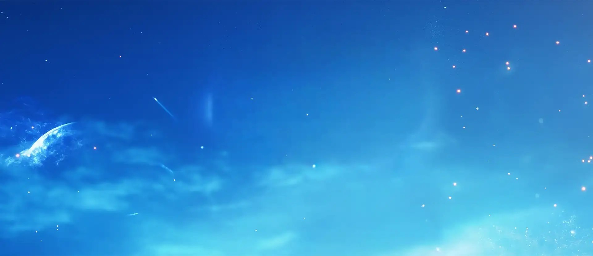 un hombre con gafas de VR con fondo cielo estrellado