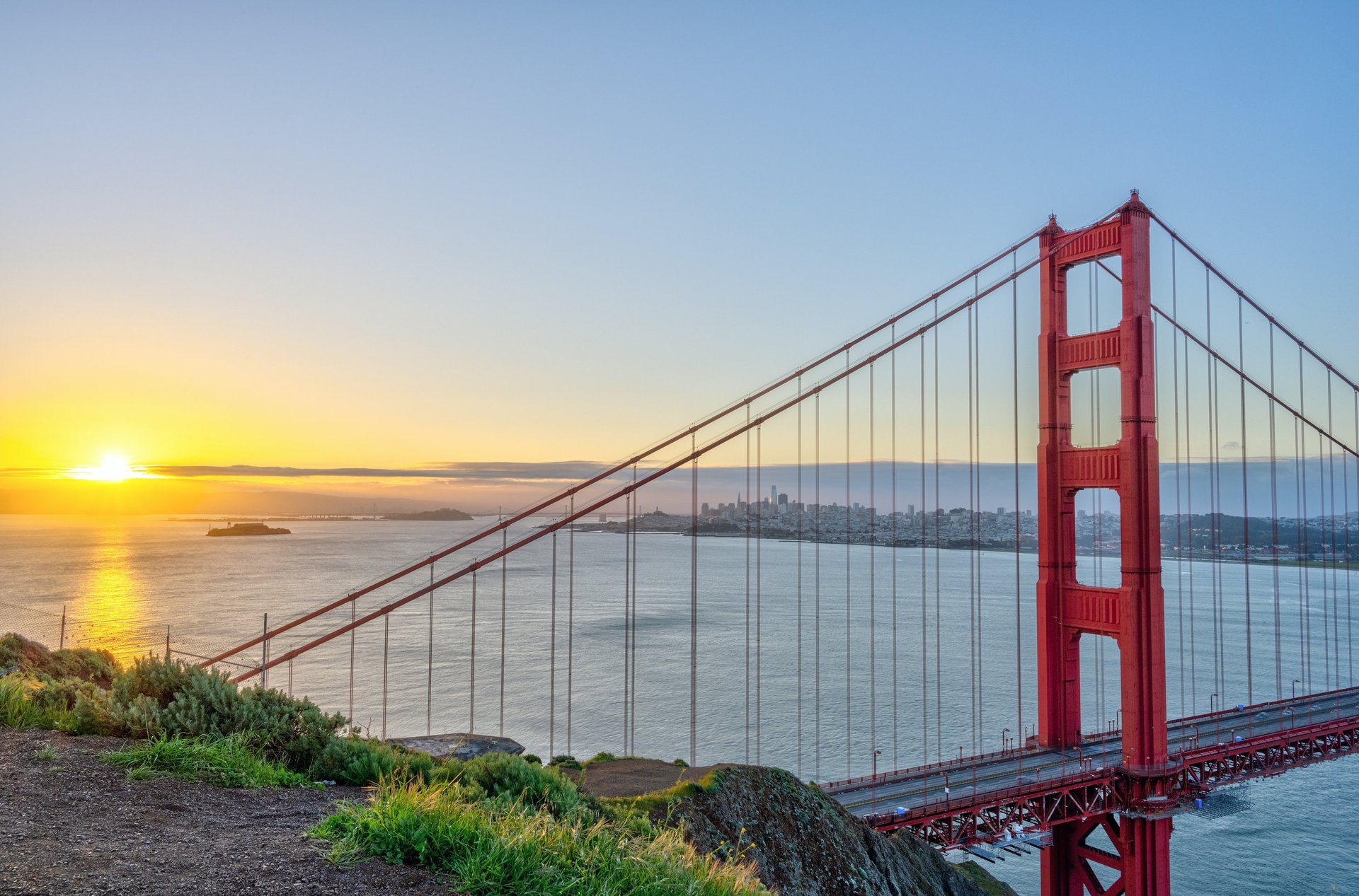 San Francisco, Golden Gate surrounded by fog during daytime