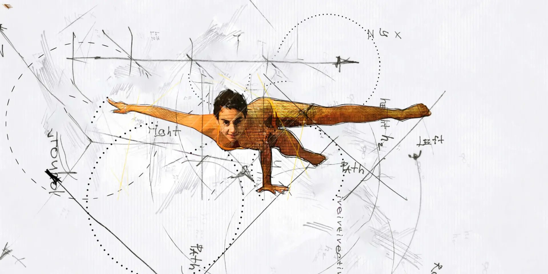 an abstract photo of a curved building with a blue sky in the background