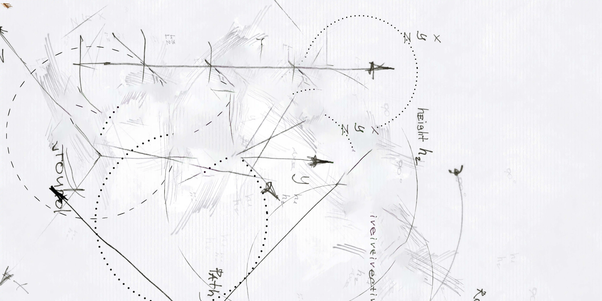 an abstract photo of a curved building with a blue sky in the background