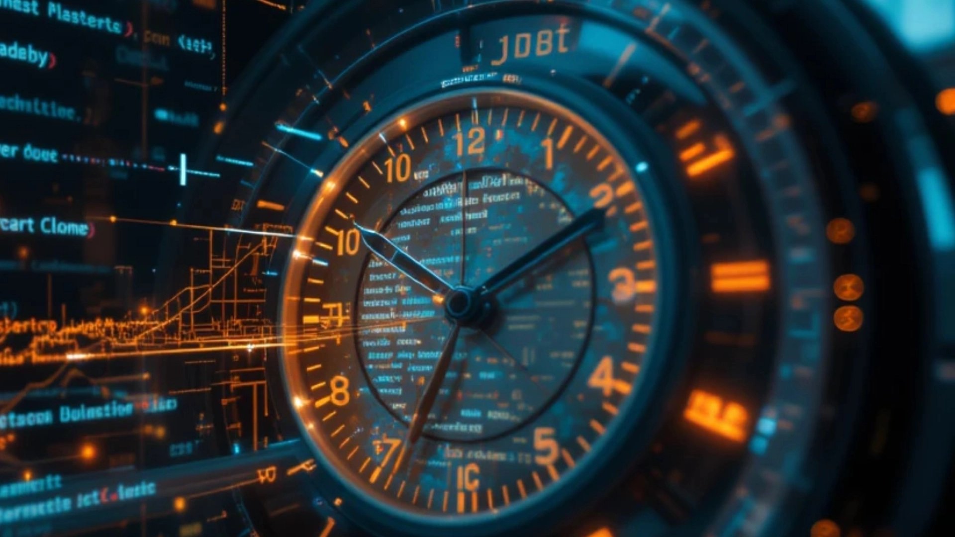 an abstract photo of a curved building with a blue sky in the background