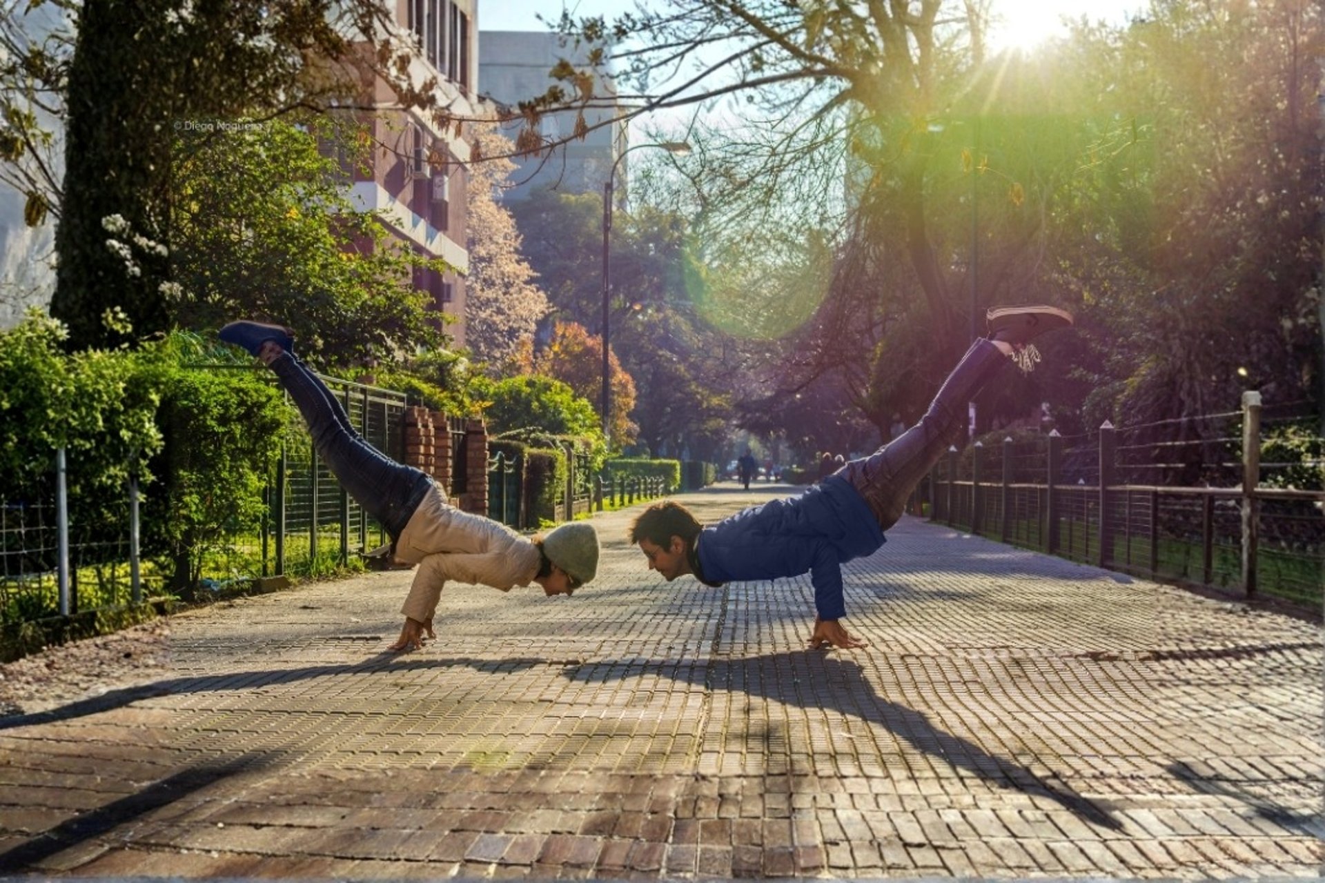 an abstract photo of a curved building with a blue sky in the background